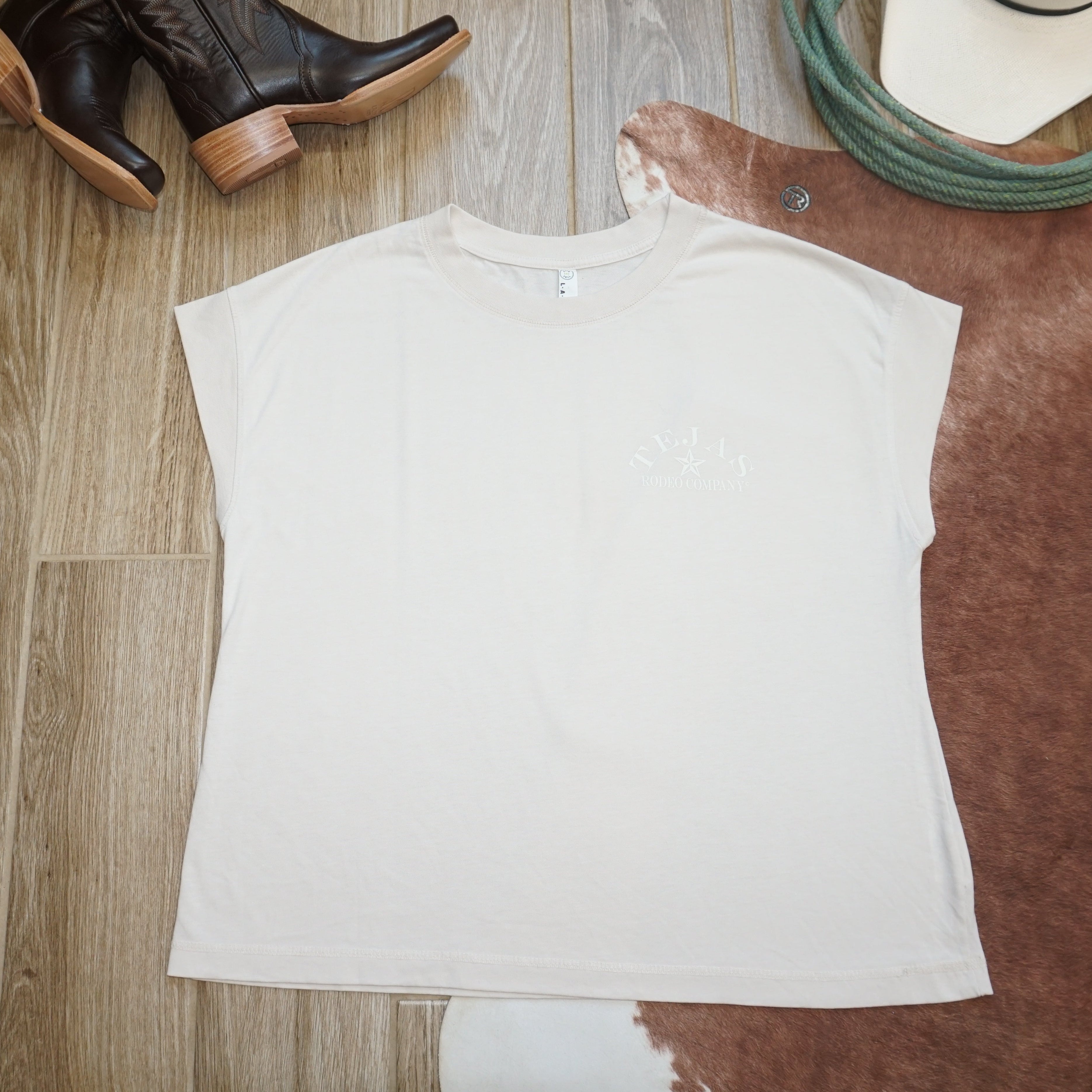 Ladies - Tejas Classic Boxy Cap Sleeve T-shirt