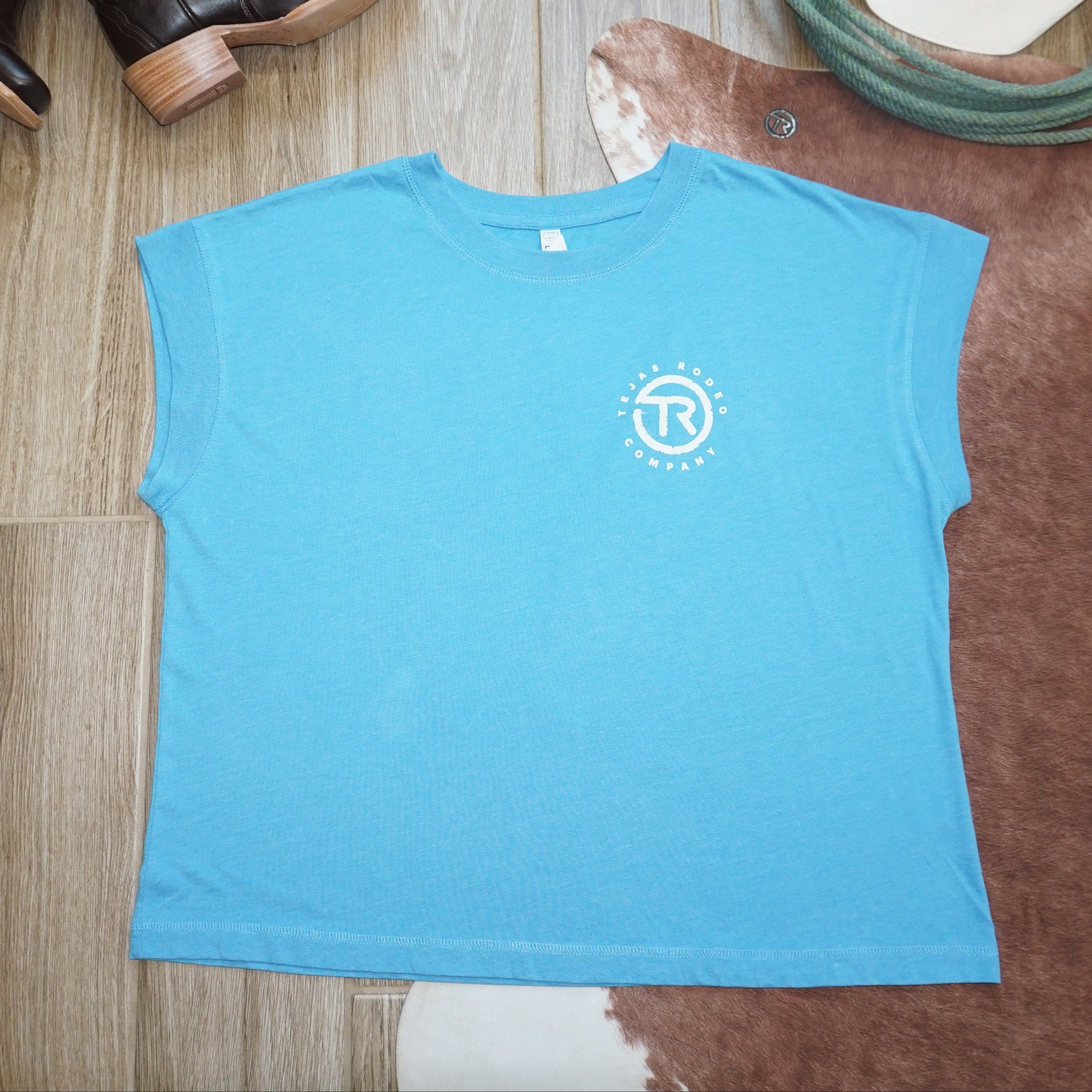 Ladies - Tejas Classic Boxy Cap Sleeve T-shirt