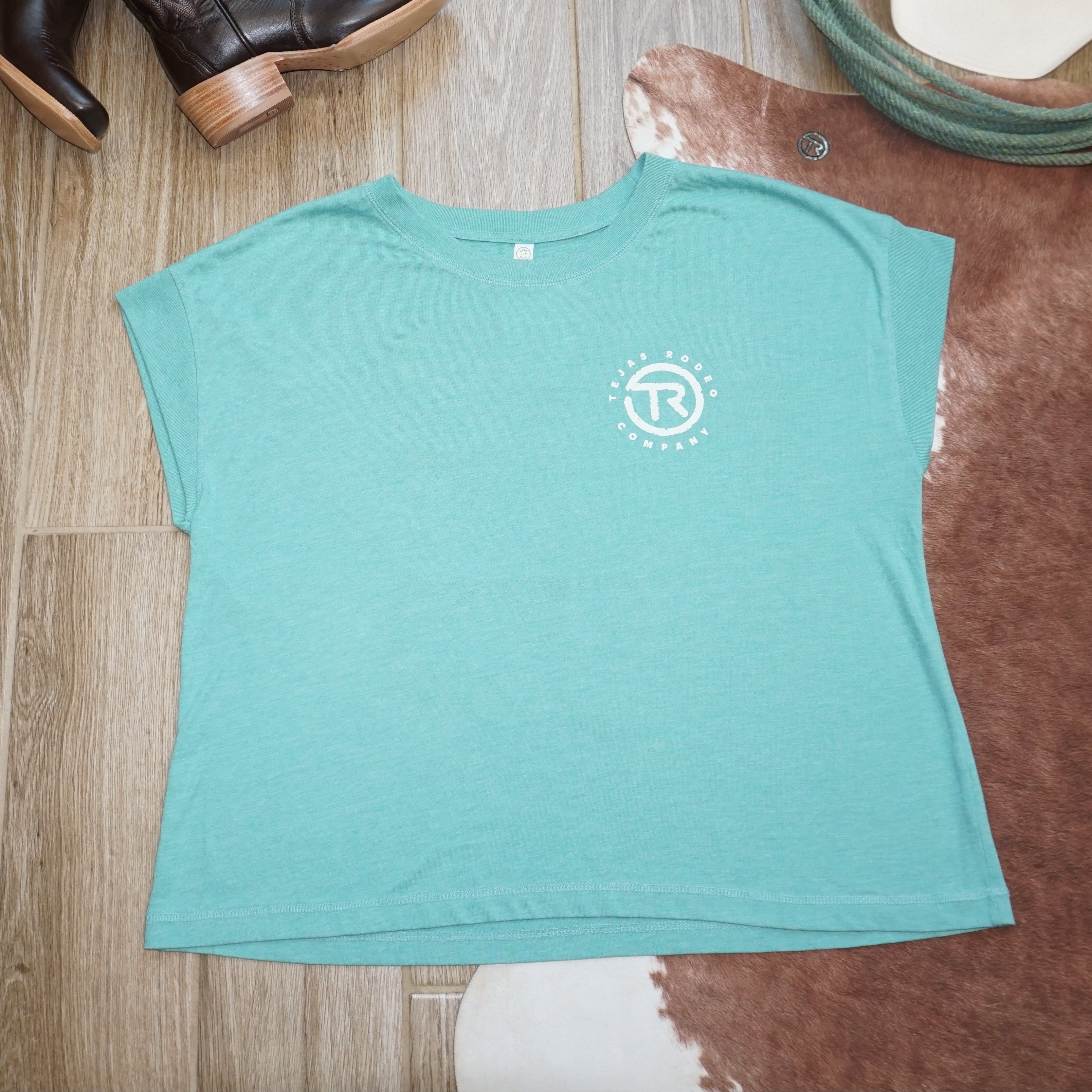 Ladies - Tejas Classic Boxy Cap Sleeve T-shirt