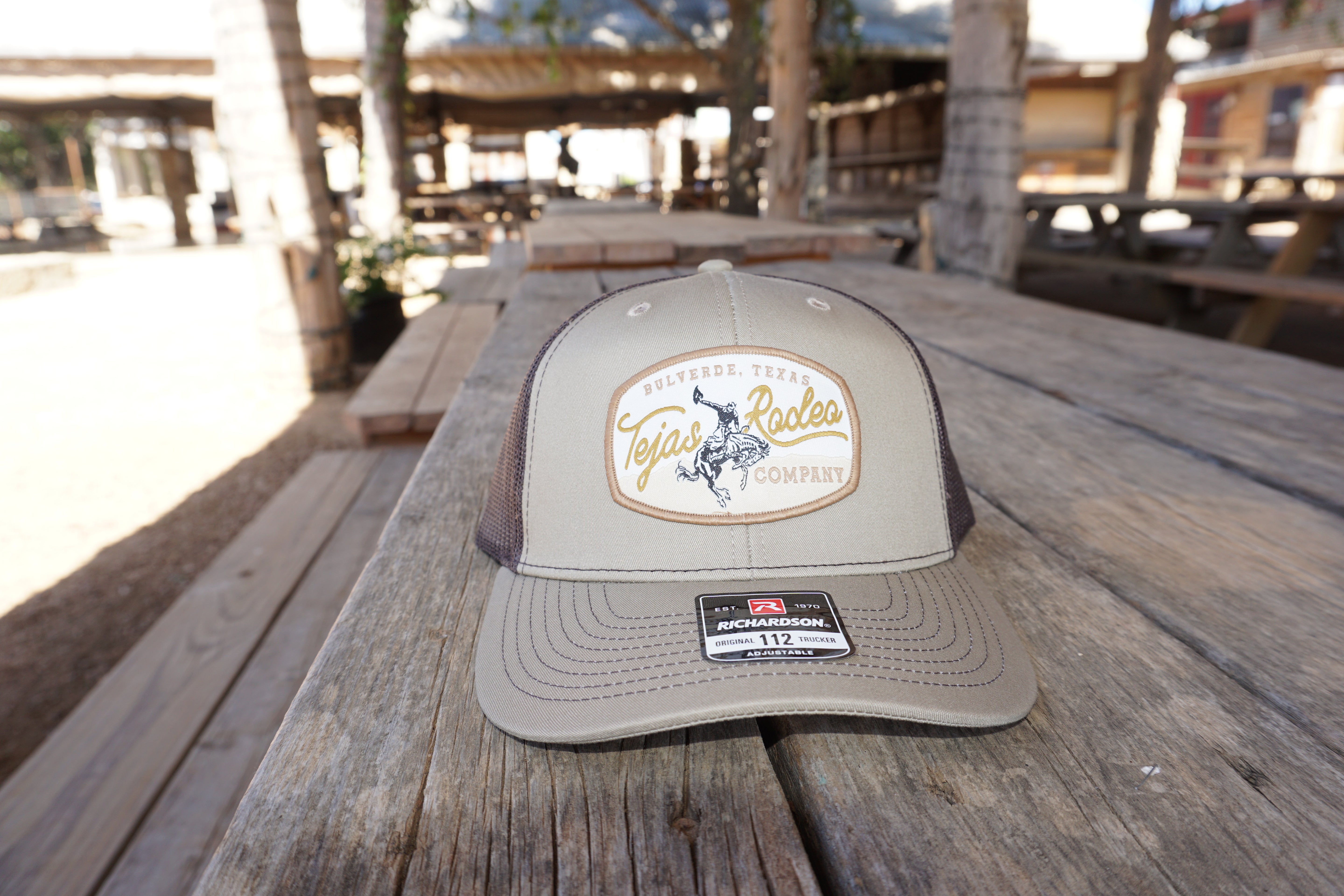 Original Tejas Rodeo Gold Bull Patch Trucker Caps (NEW)
