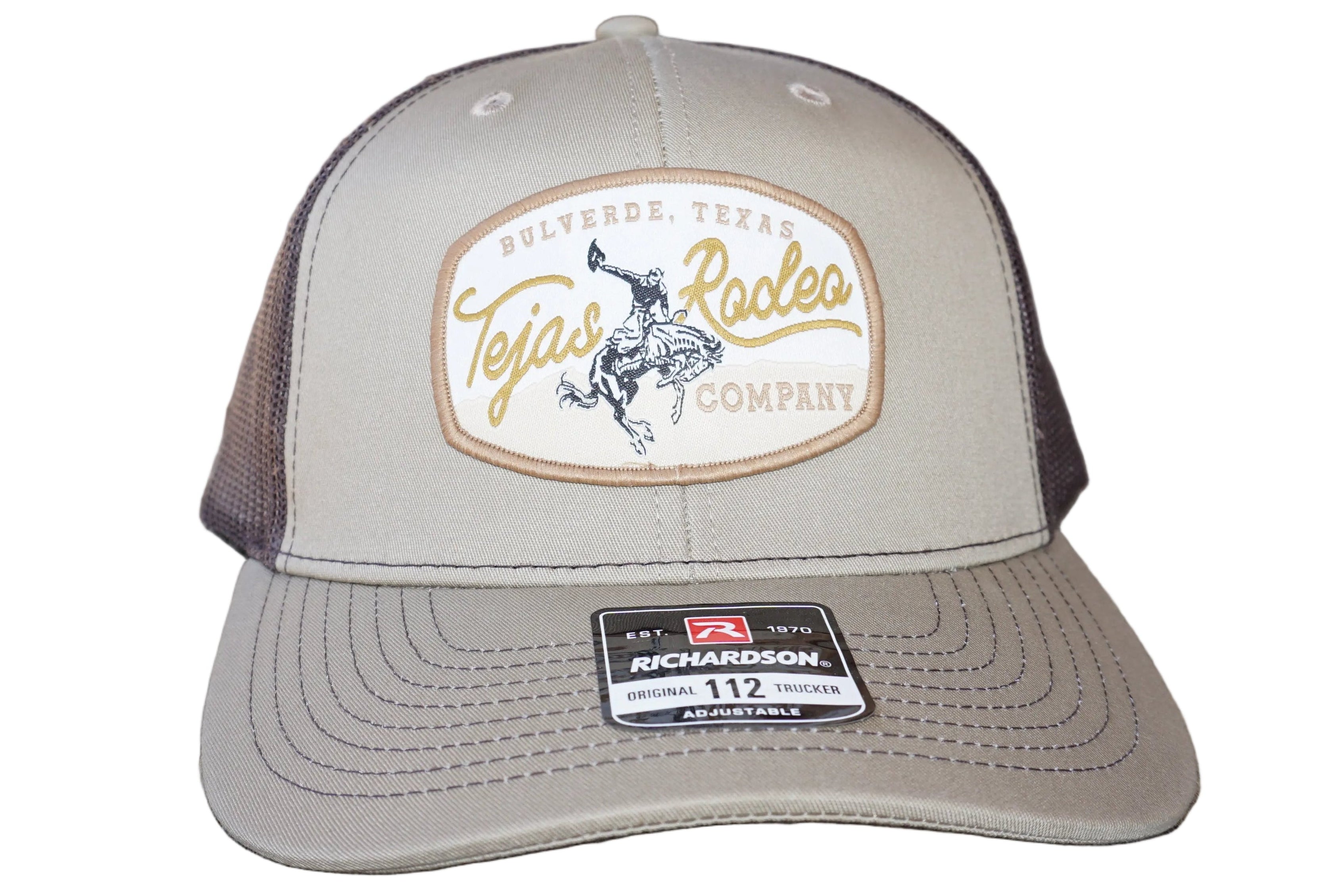 Original Tejas Rodeo Gold Bull Patch Trucker Caps (NEW)