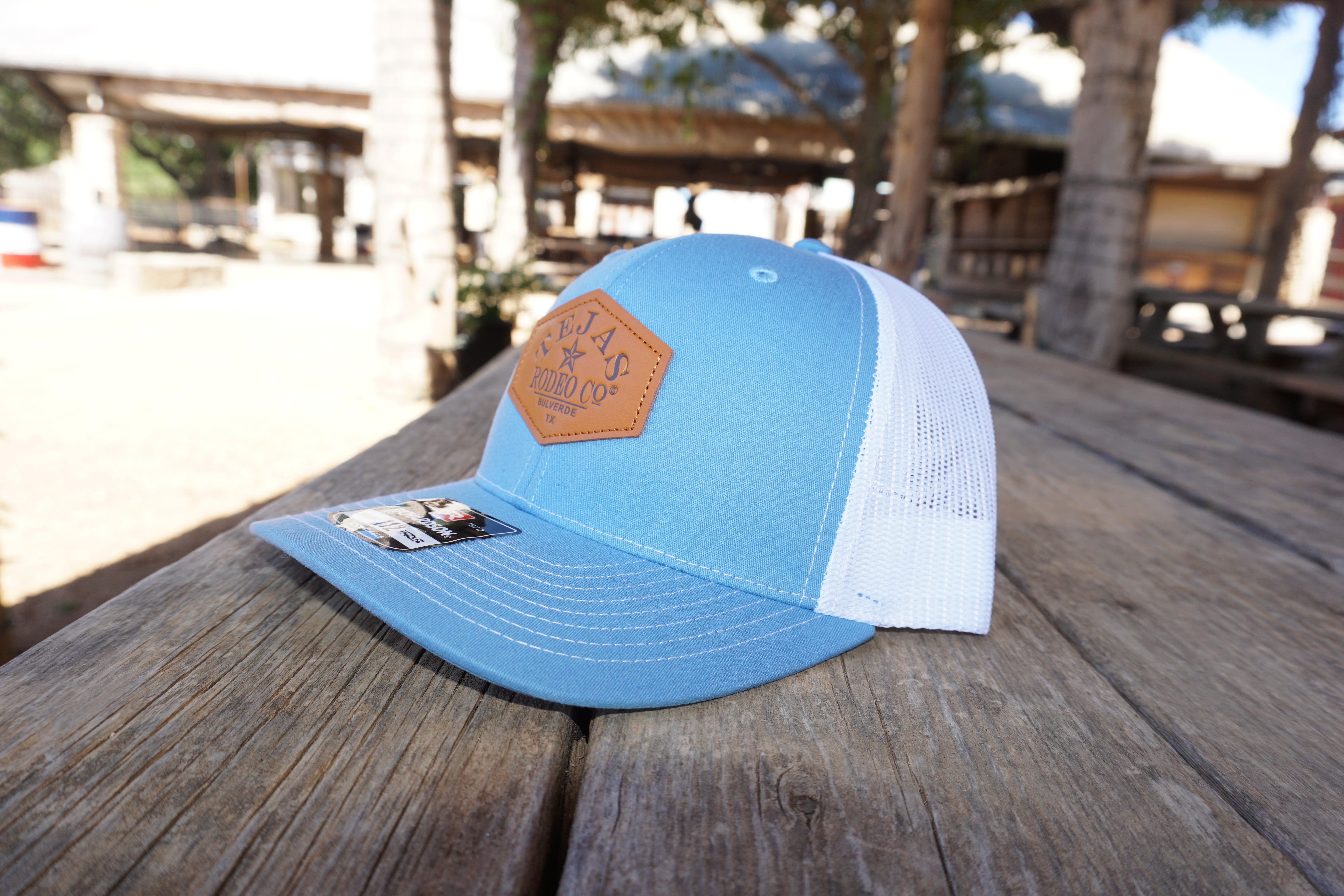 Tejas Rodeo Leather Patch Trucker Cap