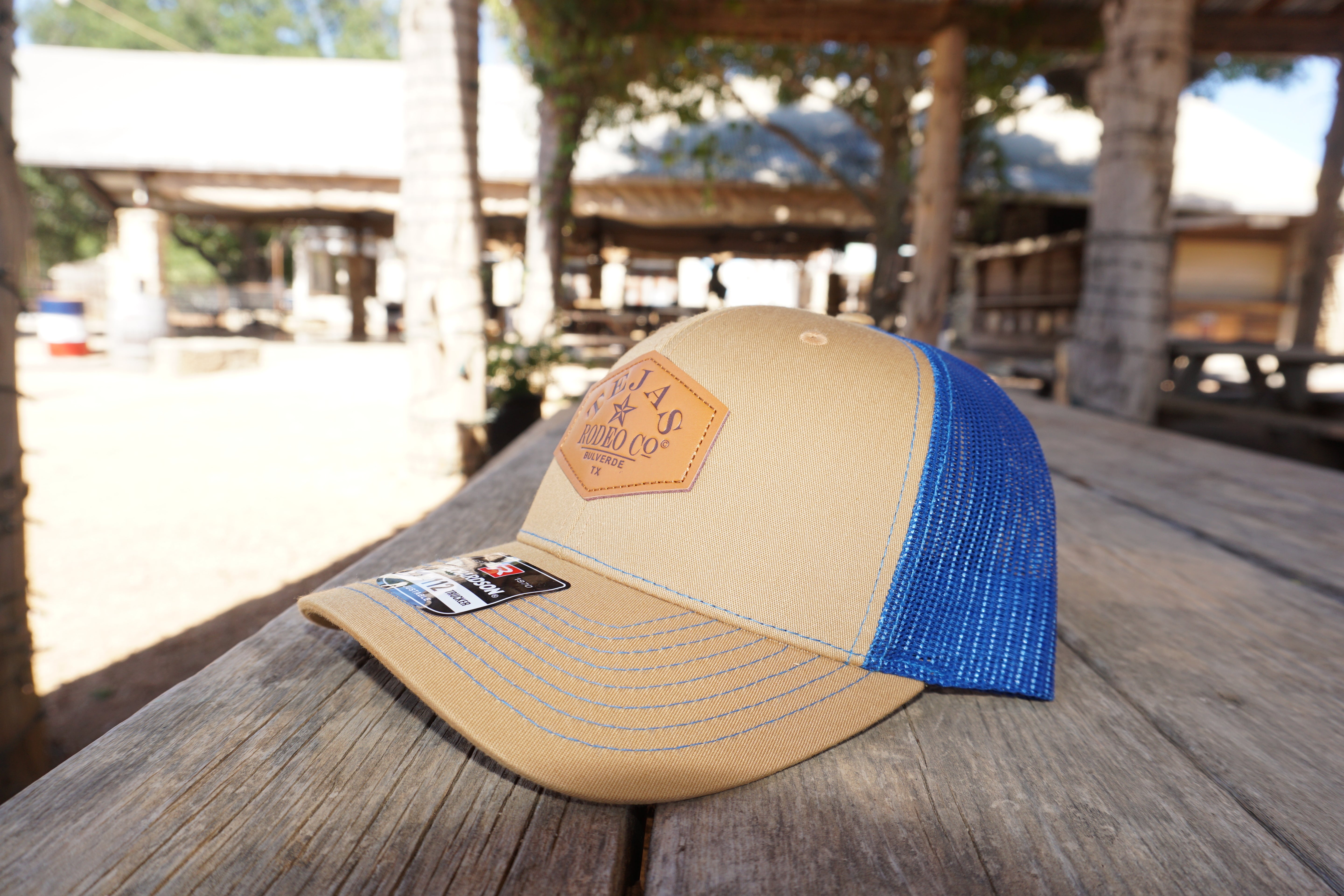 Tejas Rodeo Leather Patch Trucker Cap