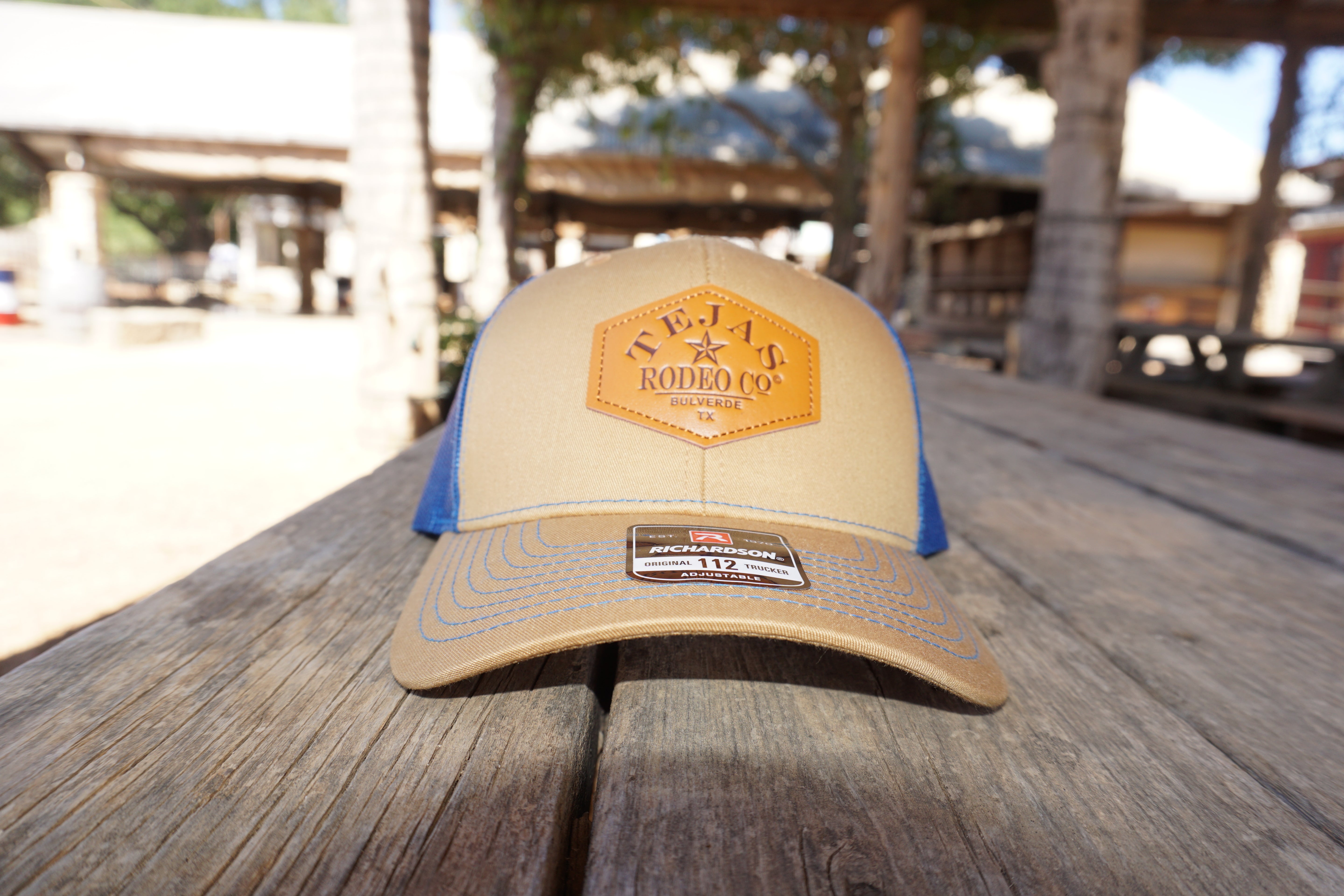 Tejas Rodeo Leather Patch Trucker Cap