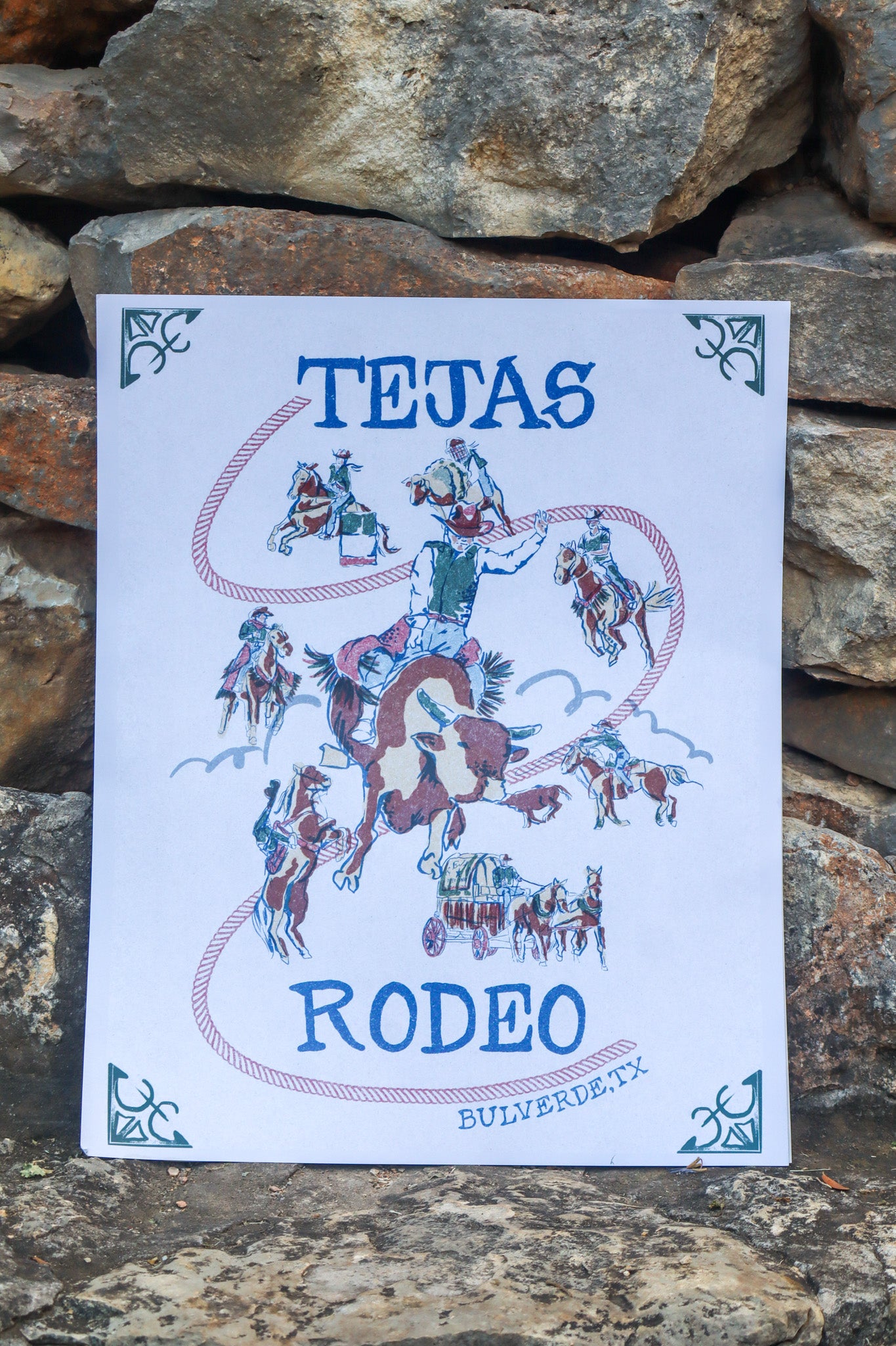 Tejas Rodeo Poster 8.5"x11"