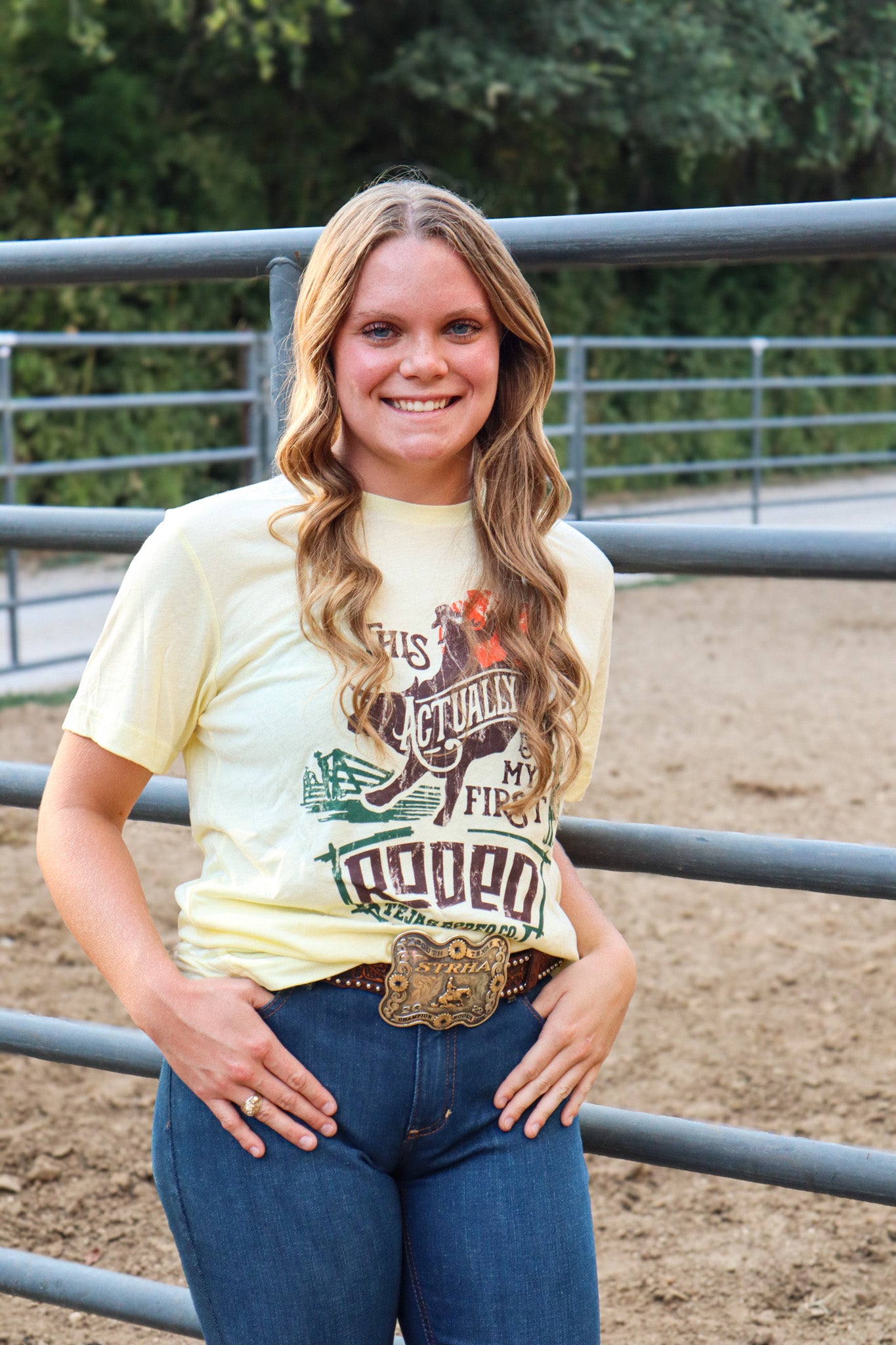 Adult - "This Actually Is My First Rodeo" tee