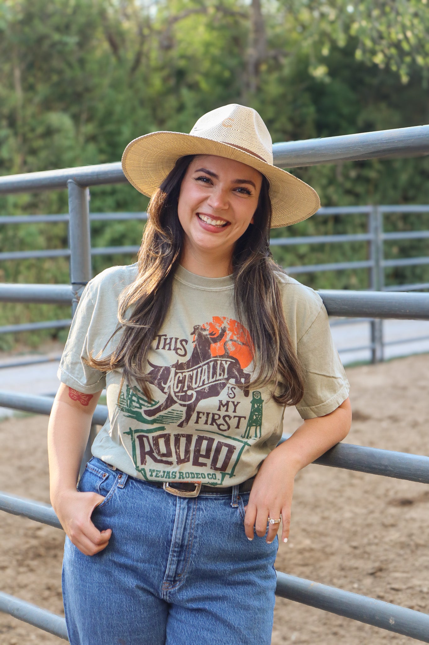 Adult - "This Actually Is My First Rodeo" tee