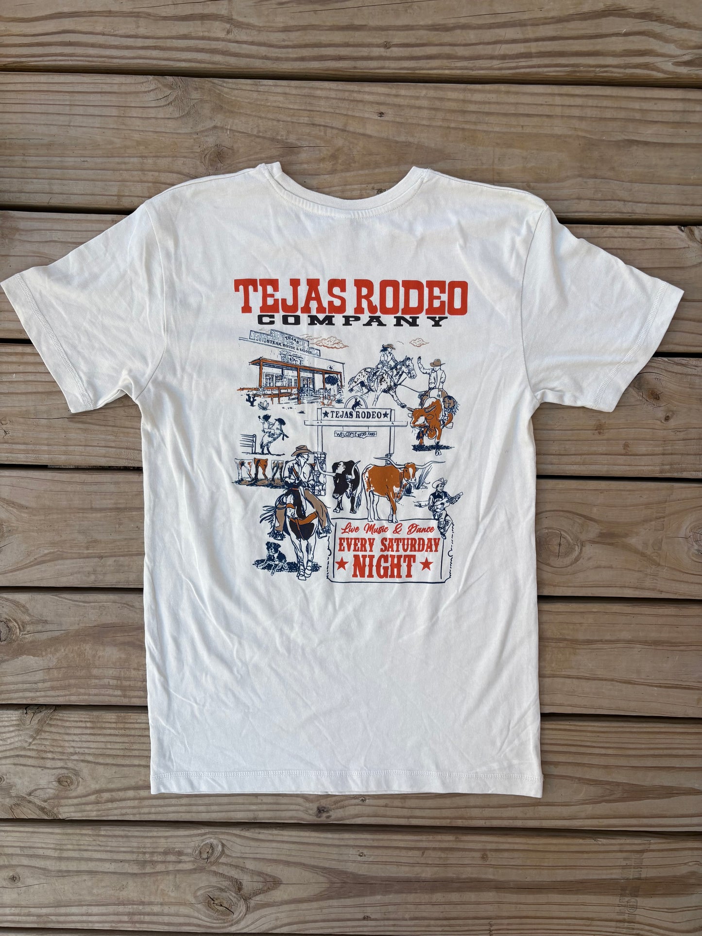 Adult - Tejas Live Music & Dance Patchwork Tee
