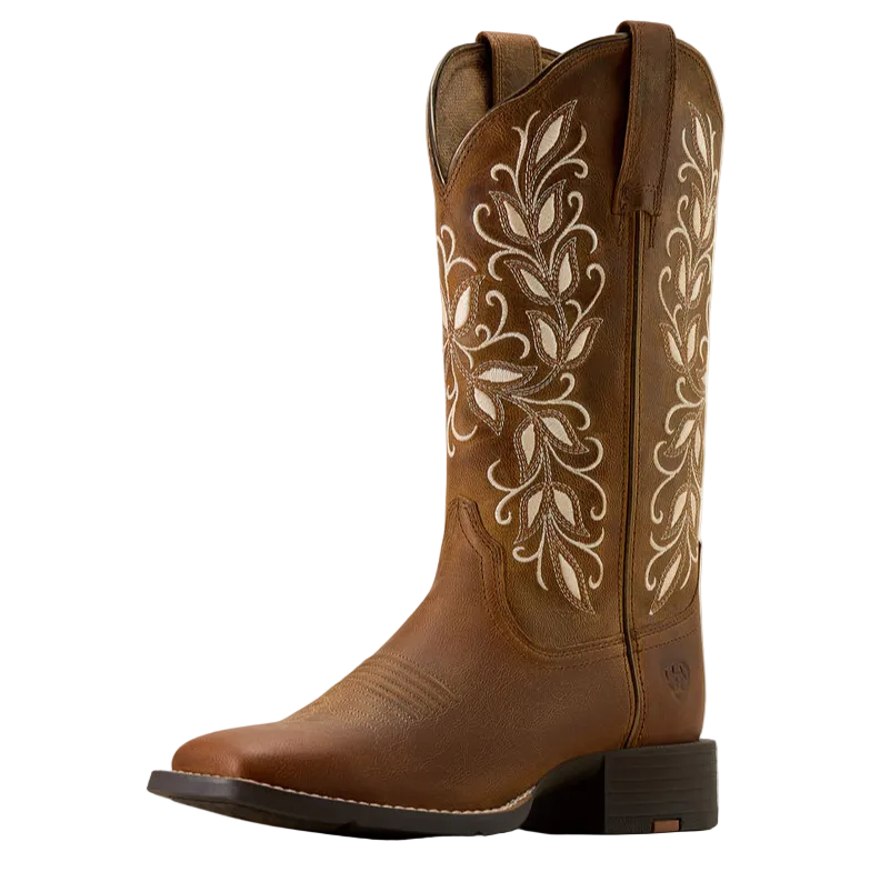 Ariat Women's Round Up Holly Wide Square Toe Western Boot