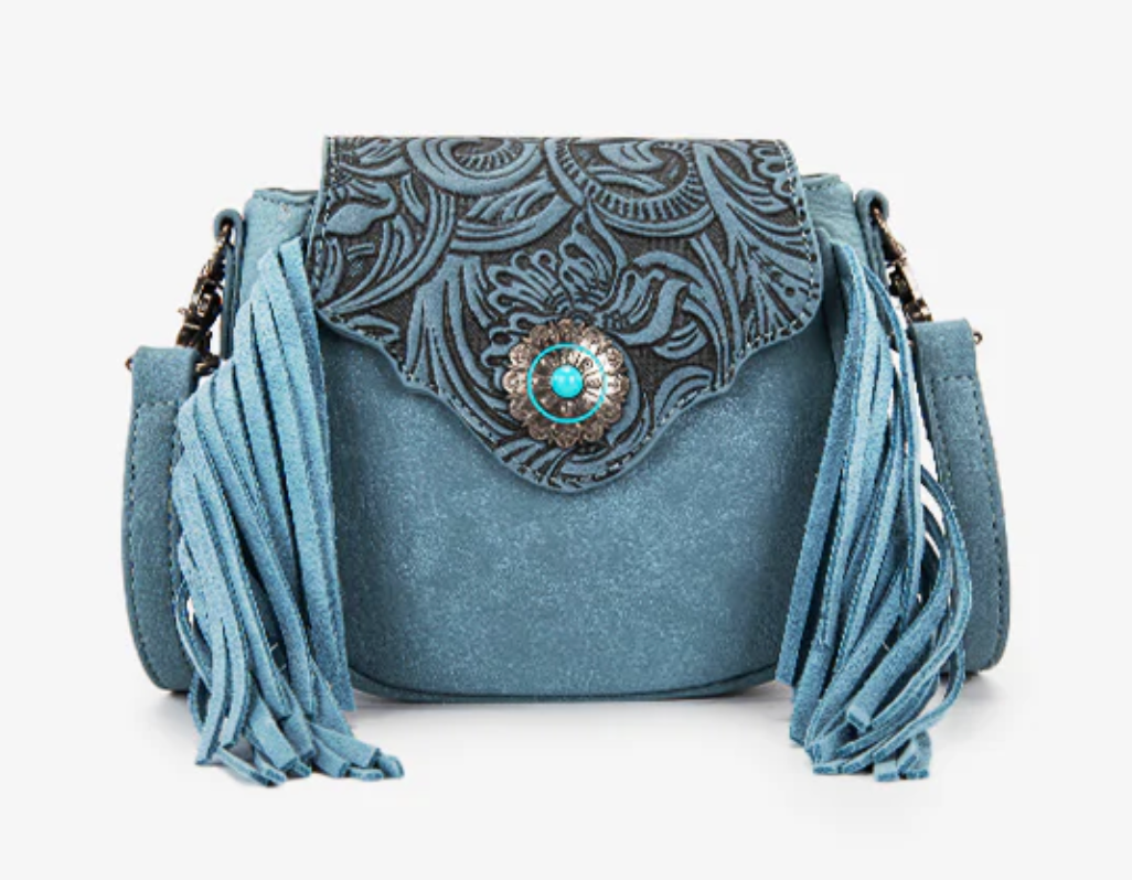 Montana West Fringe Muse Flap Crossbody Purse