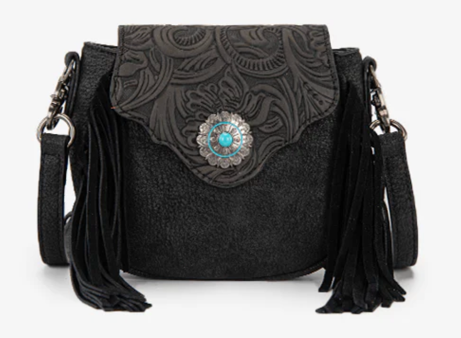 Montana West Fringe Muse Flap Crossbody Purse