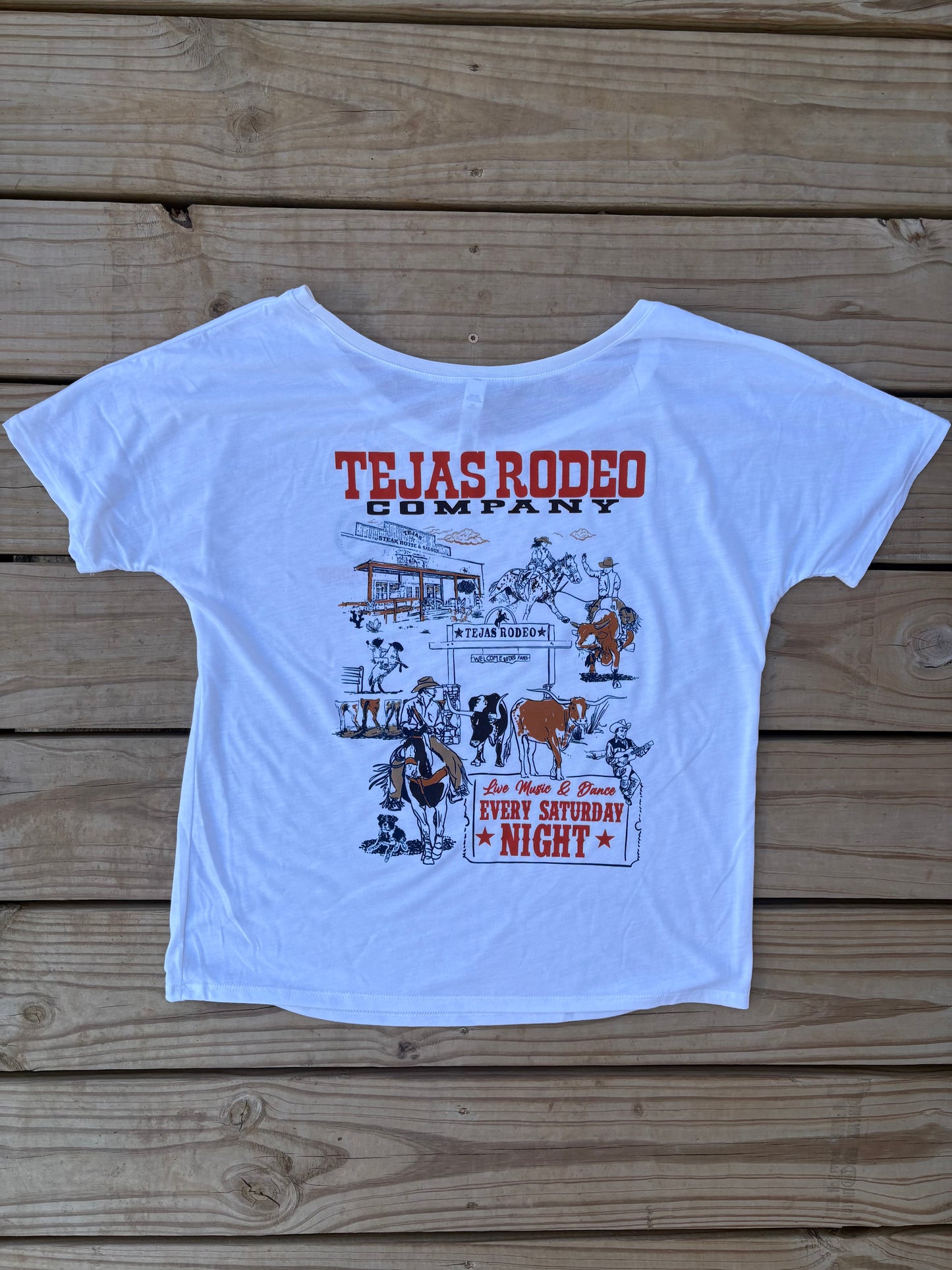 Ladies - Live Music & Dance Patchwork Tee