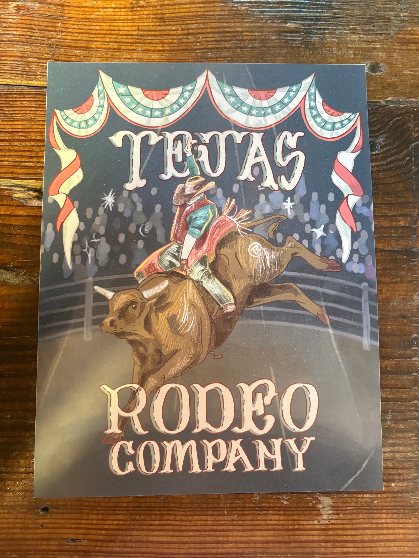Tejas Rodeo Poster 8.5"x11"