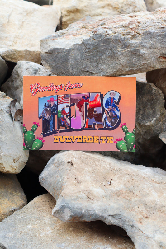 "Greetings From Tejas" Postcard
