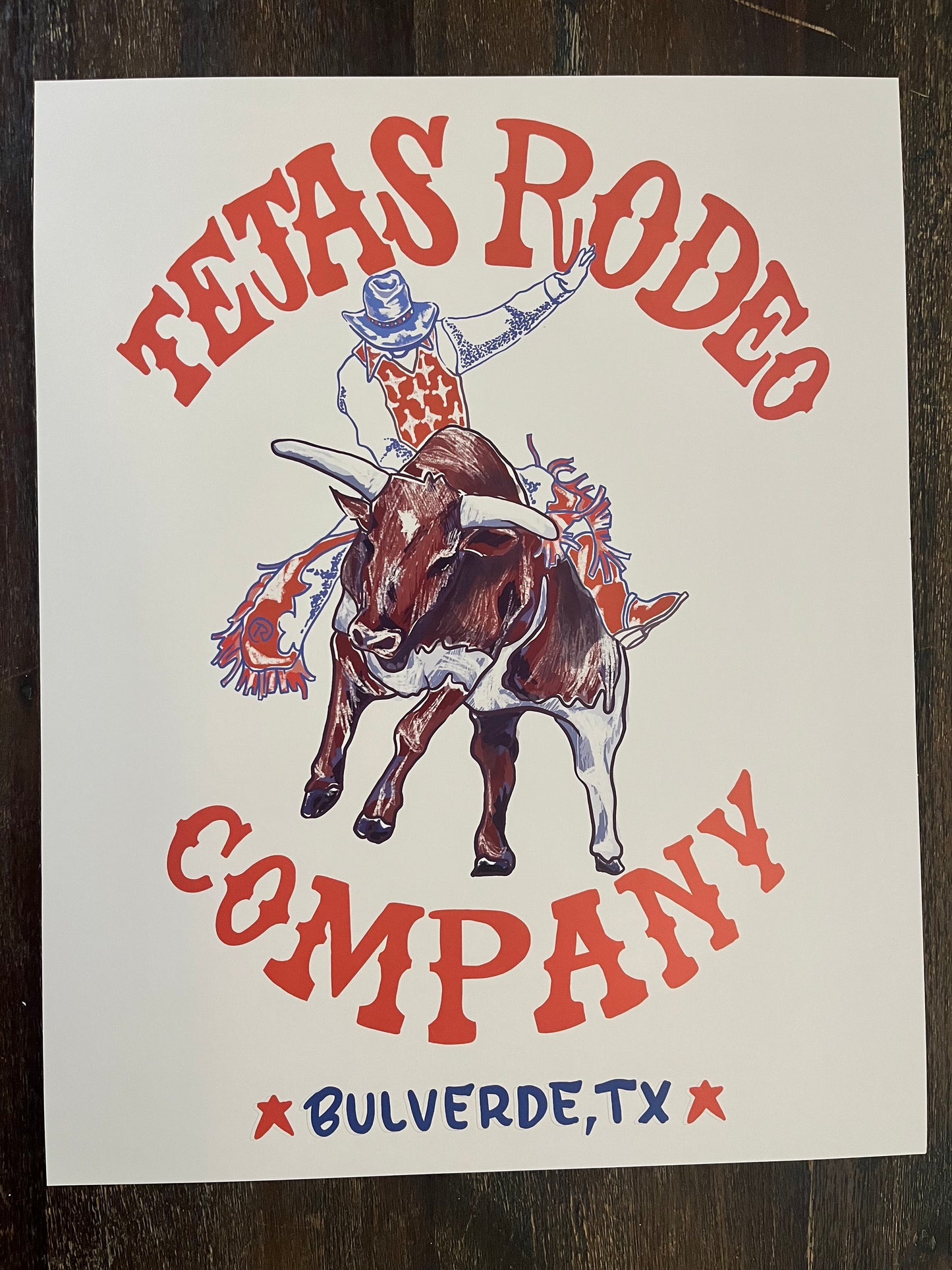 Tejas Rodeo Poster 16"x20"