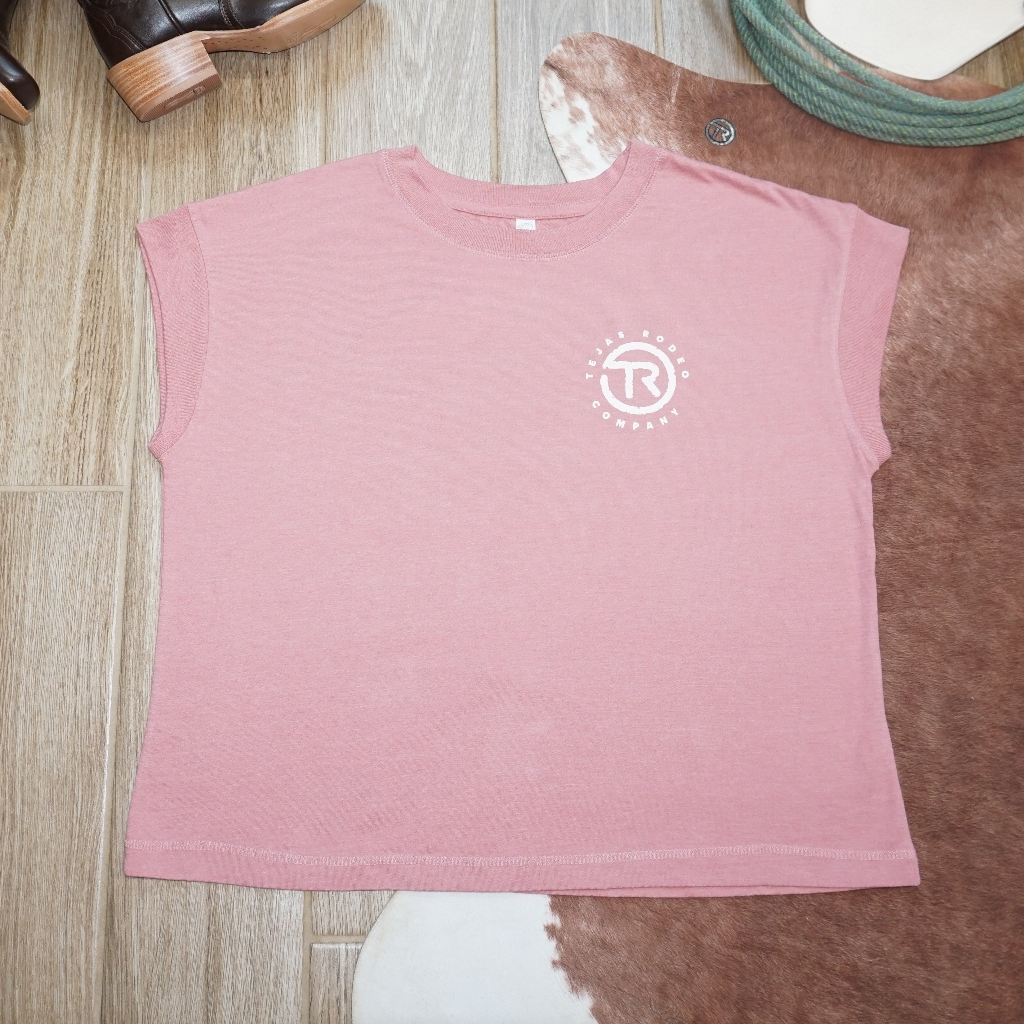 Ladies - Tejas Classic Boxy Cap Sleeve T-shirt