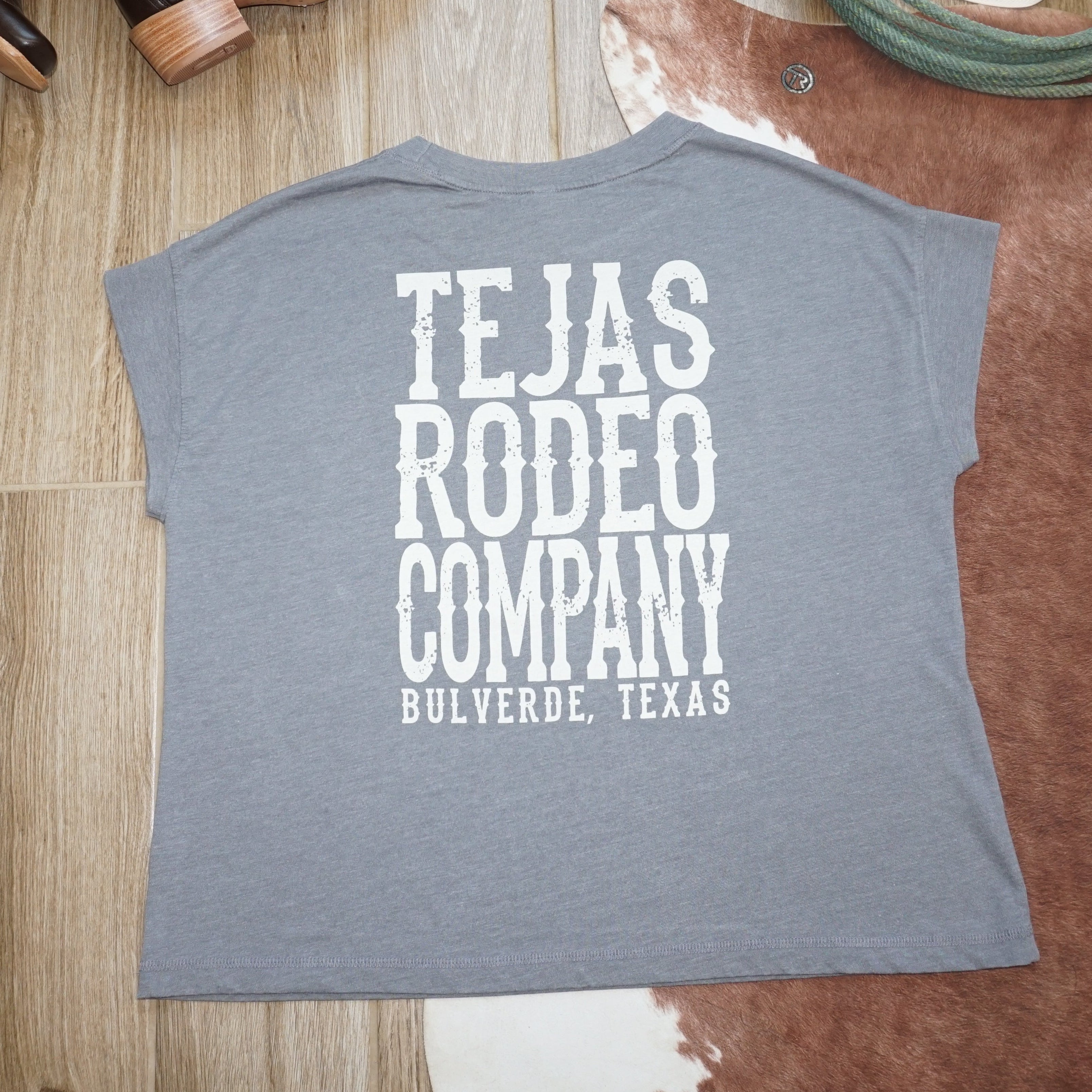 Ladies - Tejas Classic Boxy Cap Sleeve T-shirt