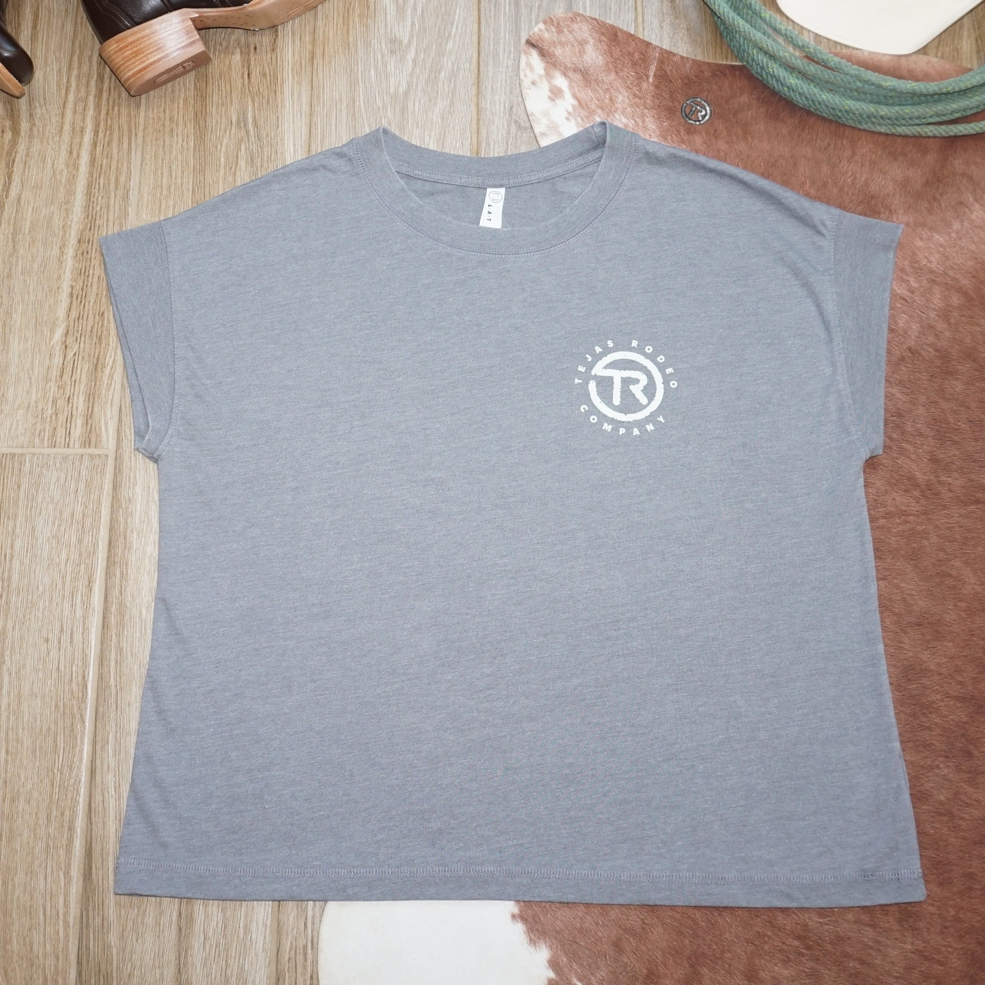 Ladies - Tejas Classic Boxy Cap Sleeve T-shirt