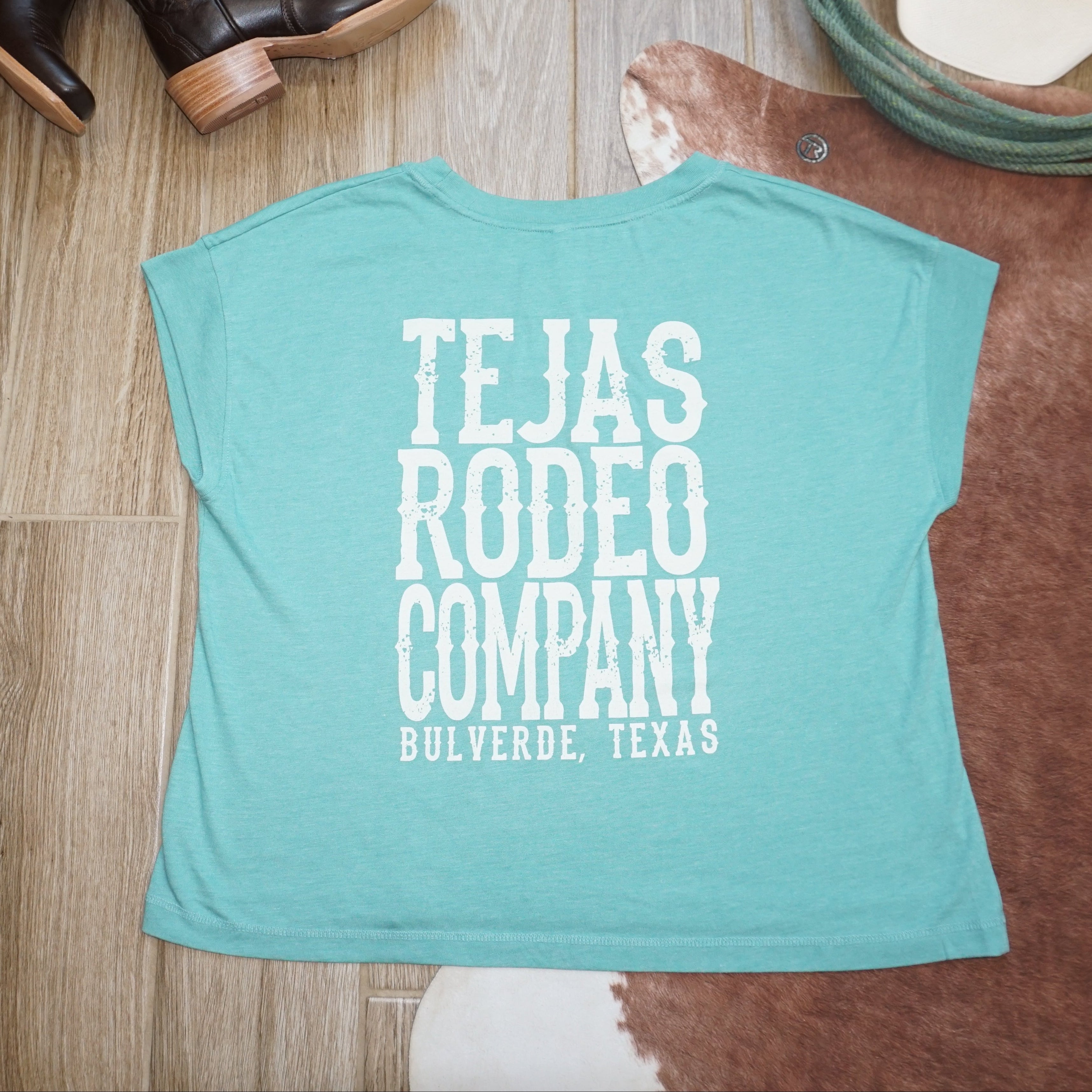 Ladies - Tejas Classic Boxy Cap Sleeve T-shirt