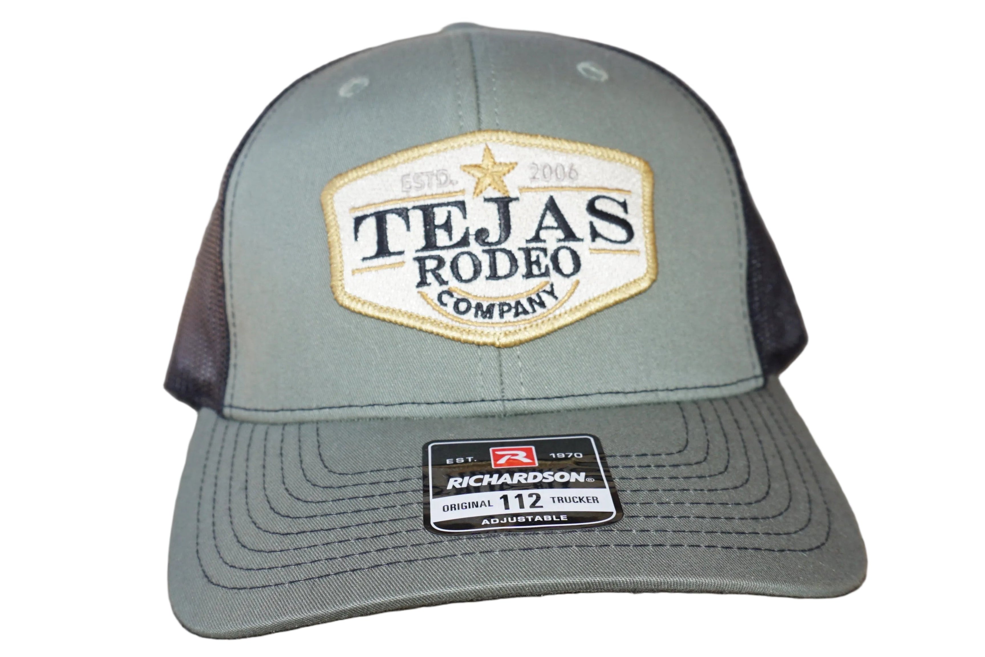 Original Tejas Rodeo Gold Star Patch Trucker Caps (NEW)