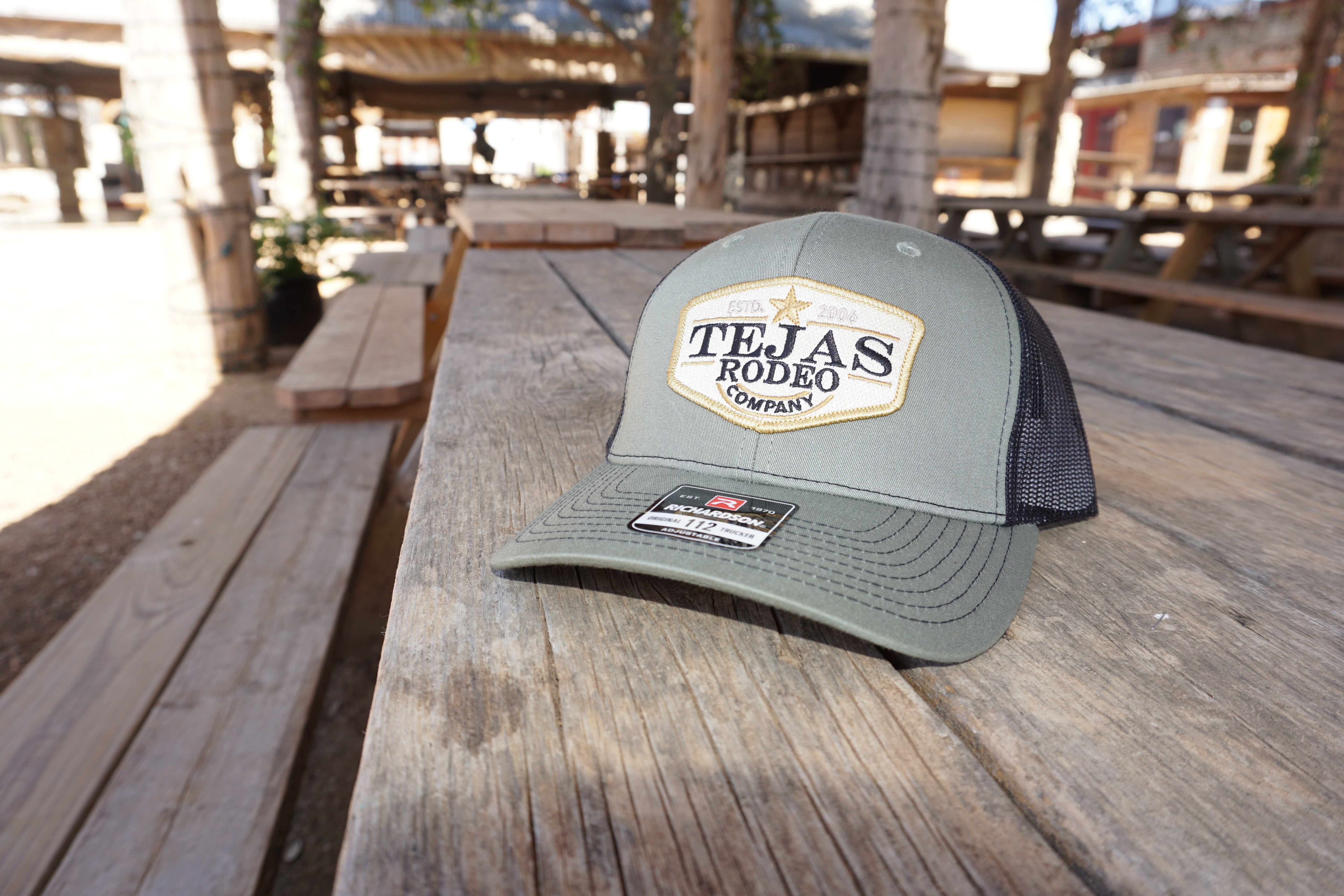 Original Tejas Rodeo Gold Star Patch Trucker Caps (NEW)