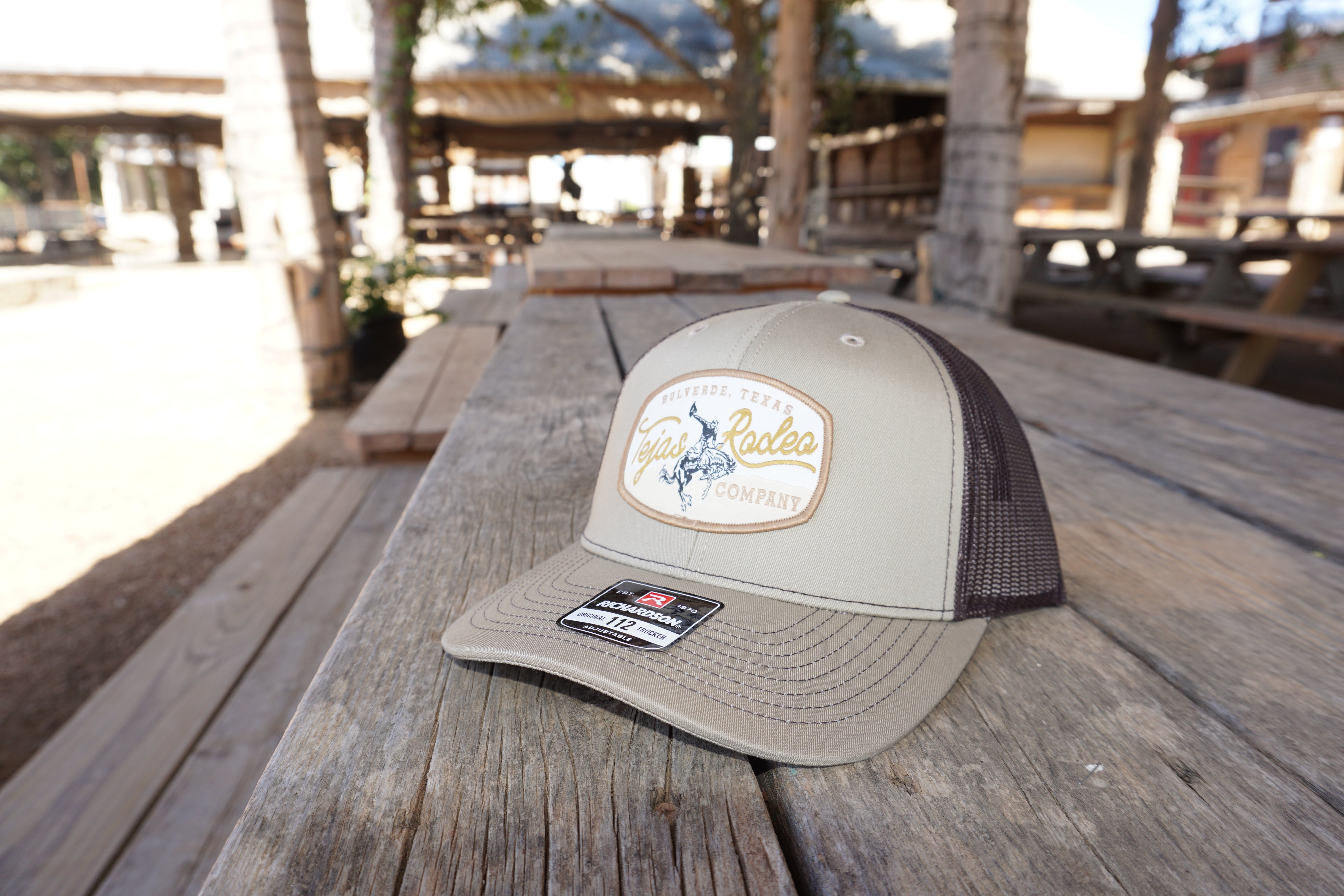 Original Tejas Rodeo Gold Bull Patch Trucker Caps (NEW)