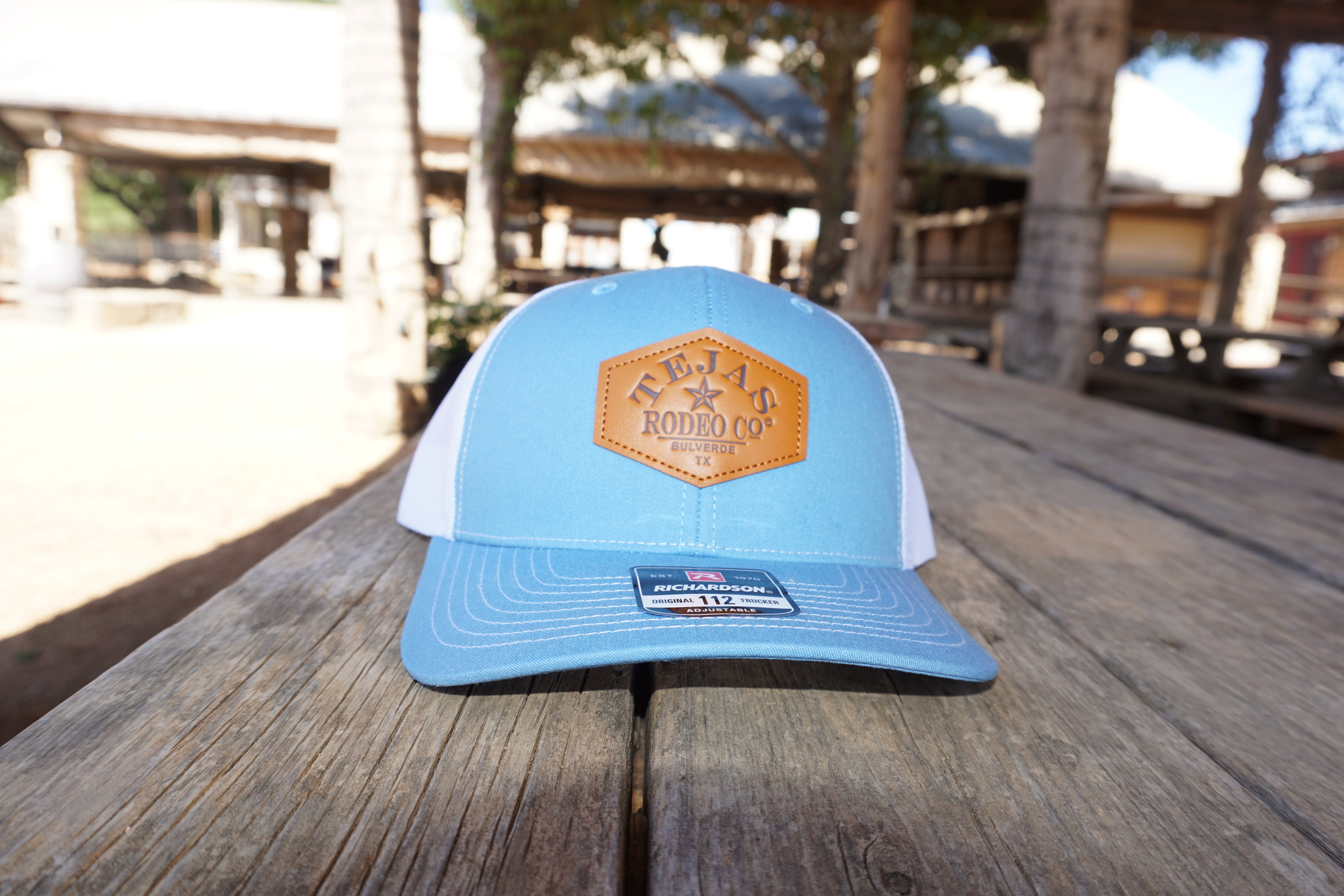 Tejas Rodeo Leather Patch Trucker Cap