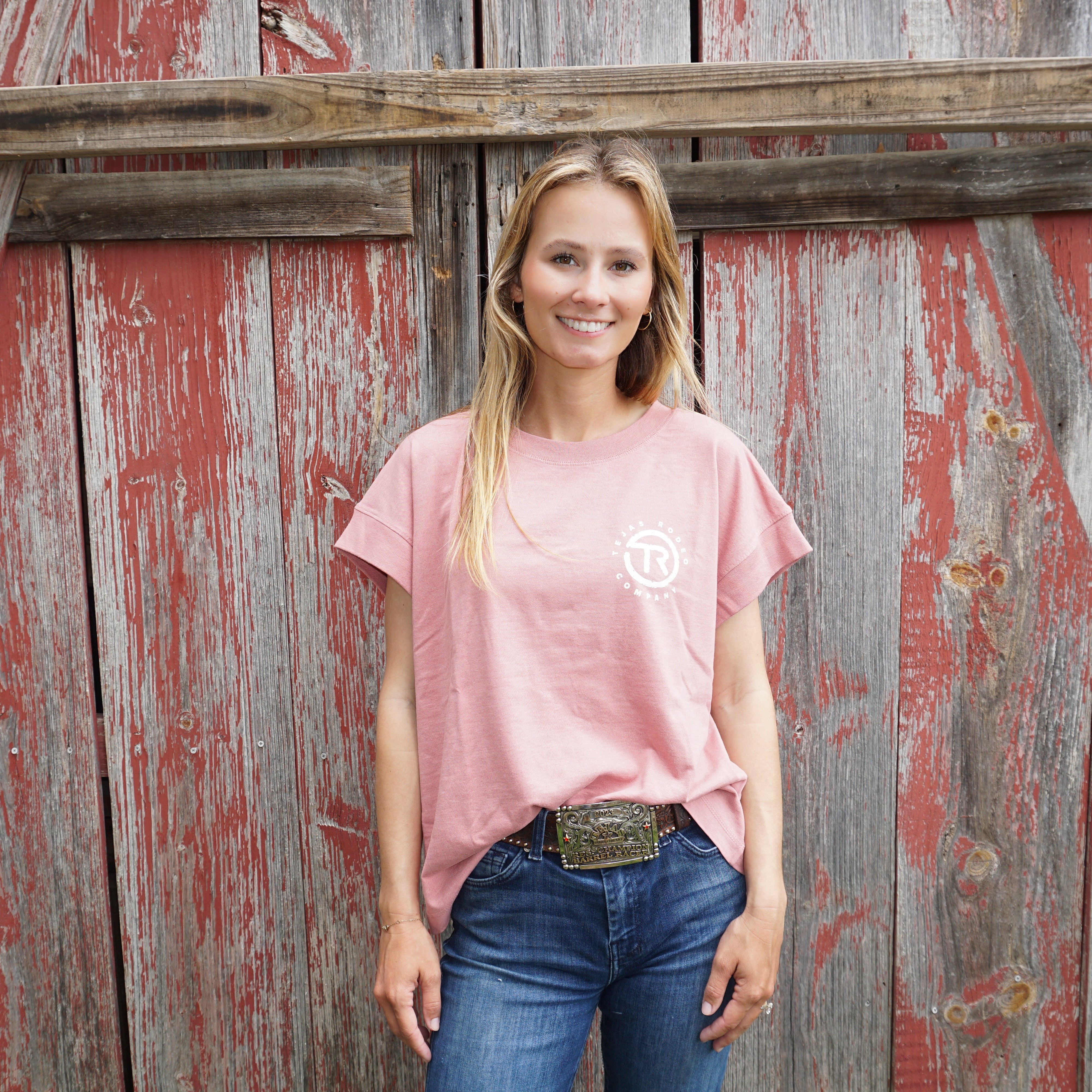 Ladies - Tejas Classic Boxy Cap Sleeve T-shirt