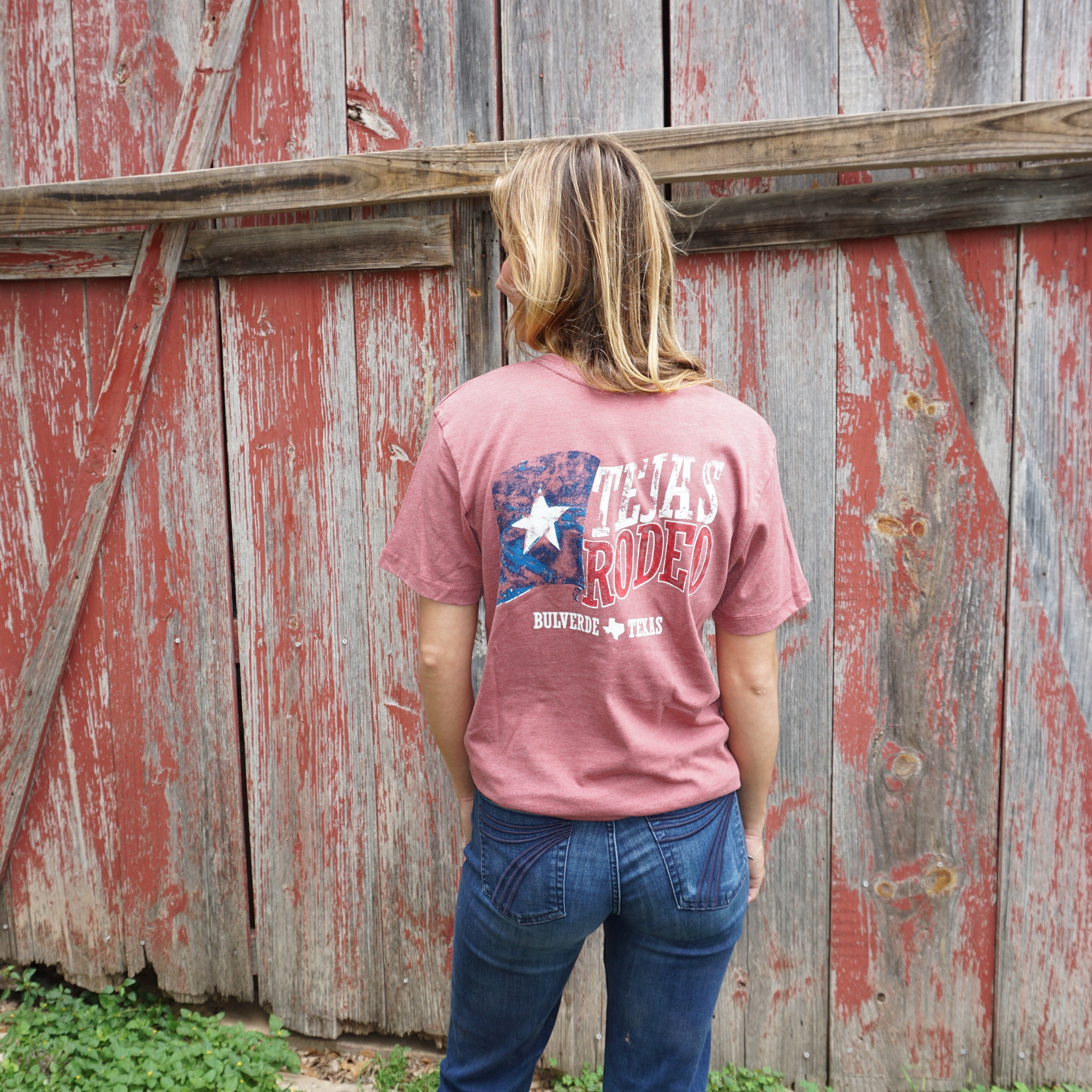 Adult - Tejas Rodeo Texas Flag T-Shirt