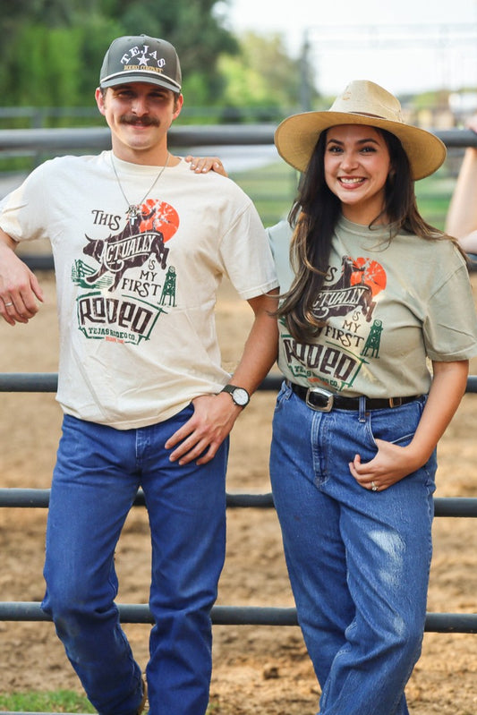 Adult - "This Actually Is My First Rodeo" tee