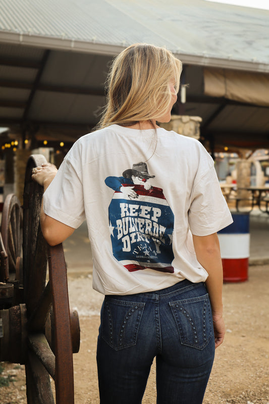 Ladies - Rodeo Clown Cropped T-shirt