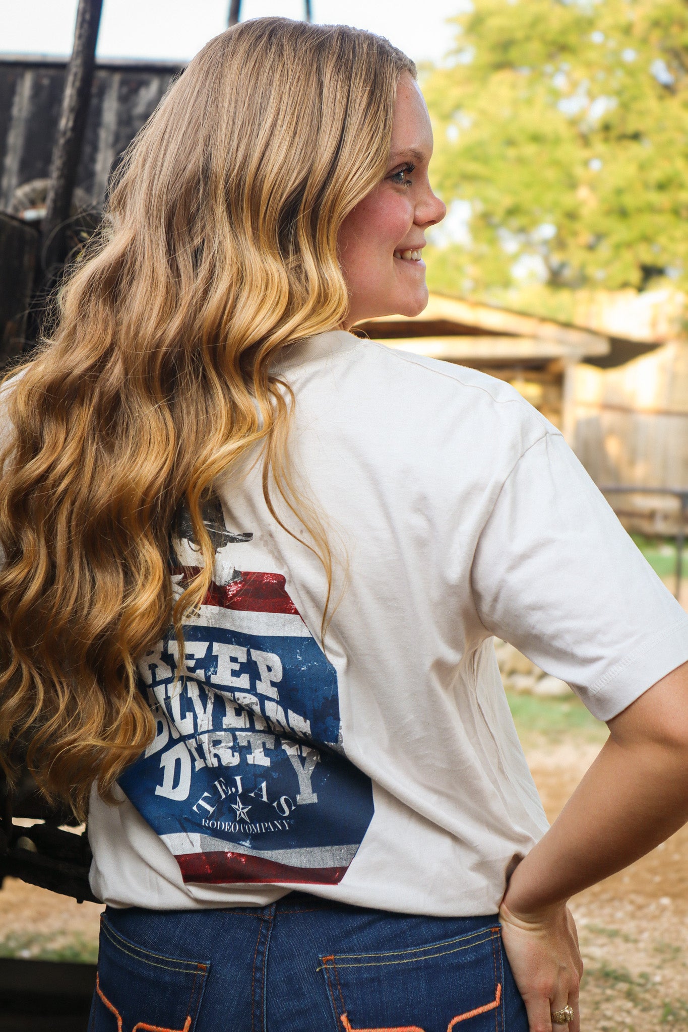 Ladies - Rodeo Clown Cropped T-shirt