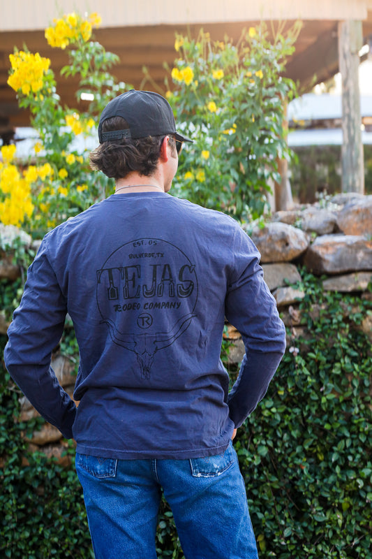 Adult - Branded Longhorn Long Sleeve Tee
