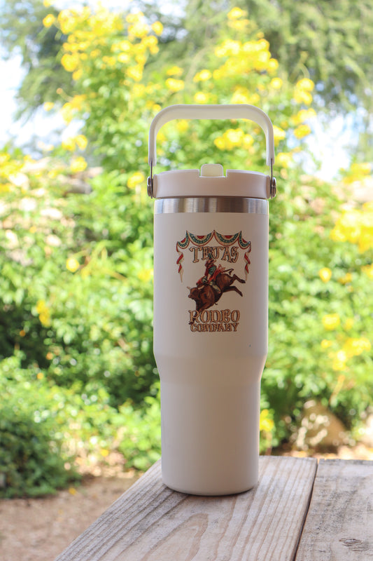 White - 30oz Tejas Travel Tumbler