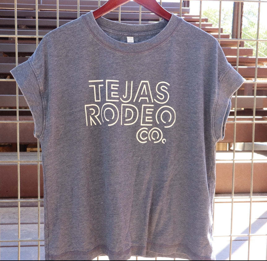 Ladies - Tejas Rodeo Co. Outline Crop Top