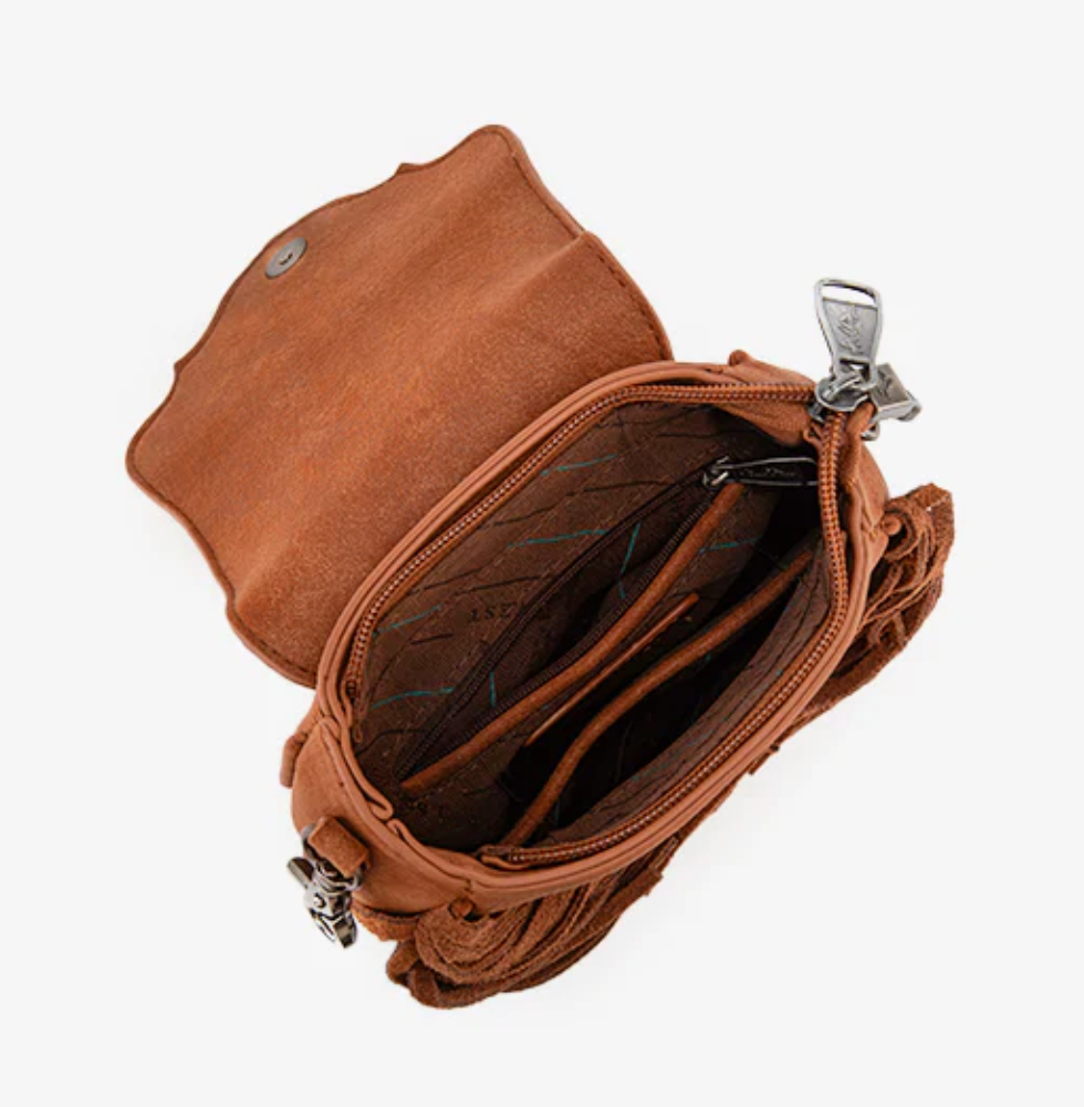 Montana West Fringe Muse Flap Crossbody Purse