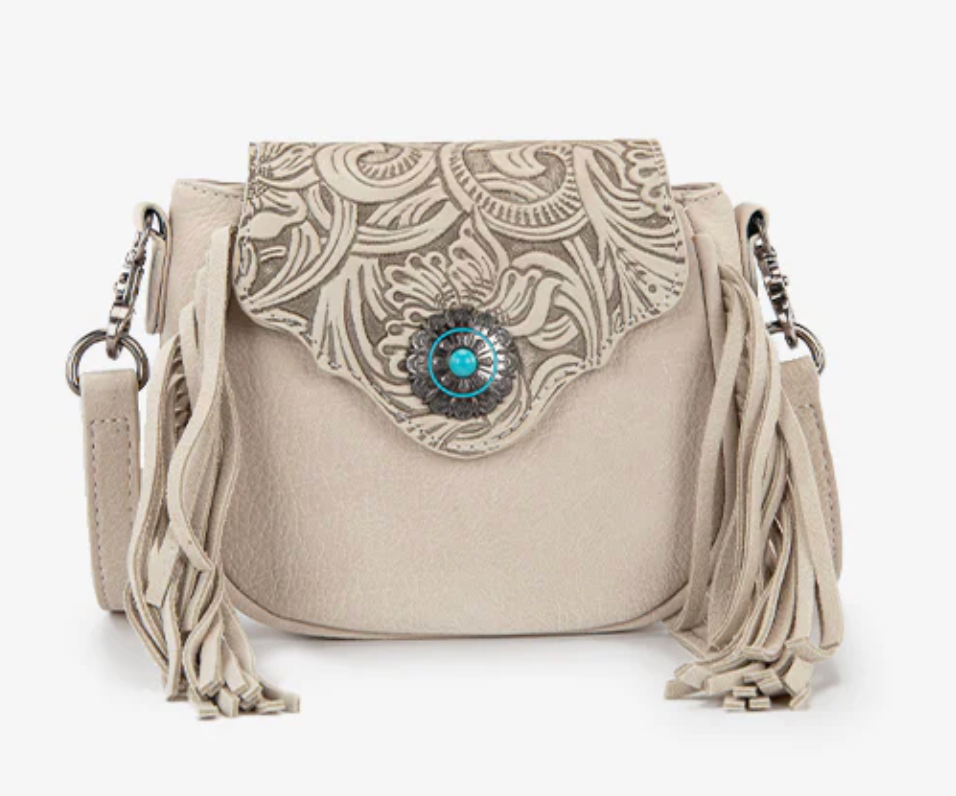 Montana West Fringe Muse Flap Crossbody Purse