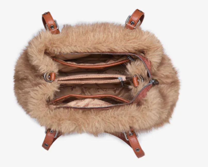 Montana West Plush Faux Fur Bag