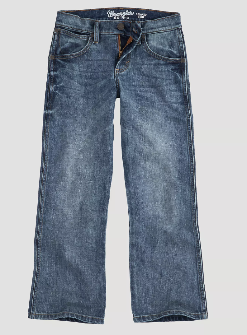 Boys Wrangler Retro Relaxed Boot Jean SLM