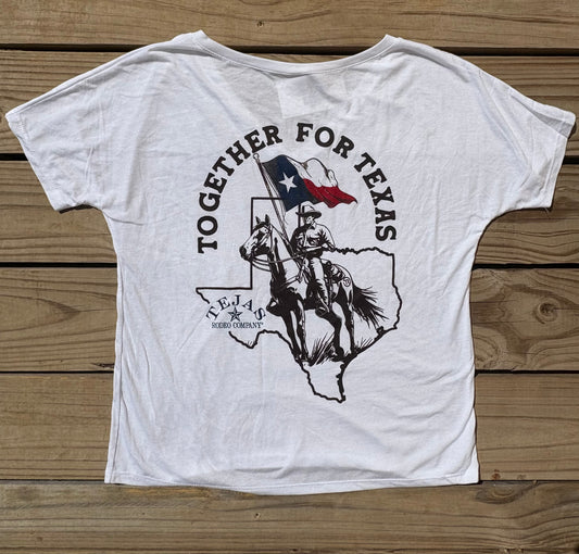Ladies V-Neck - "Together For Texas" Tee