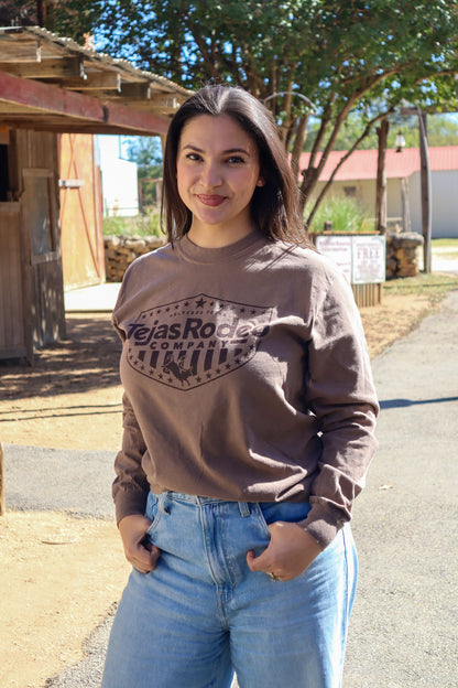 Adult - Tejas Emblem Long Sleeve Tee