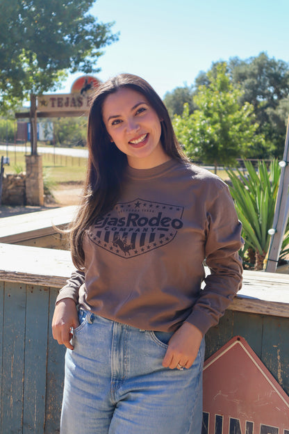 Adult - Tejas Emblem Long Sleeve Tee