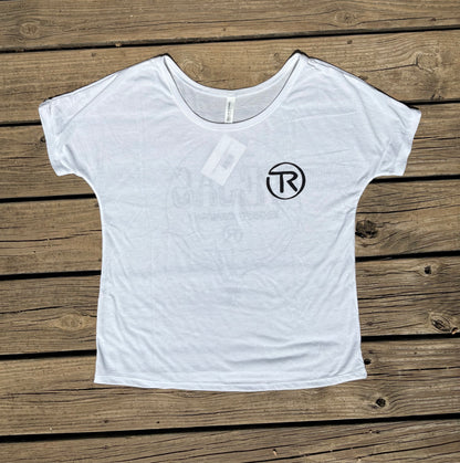 Ladies - Tejas Branded Longhorn Slouch Tee