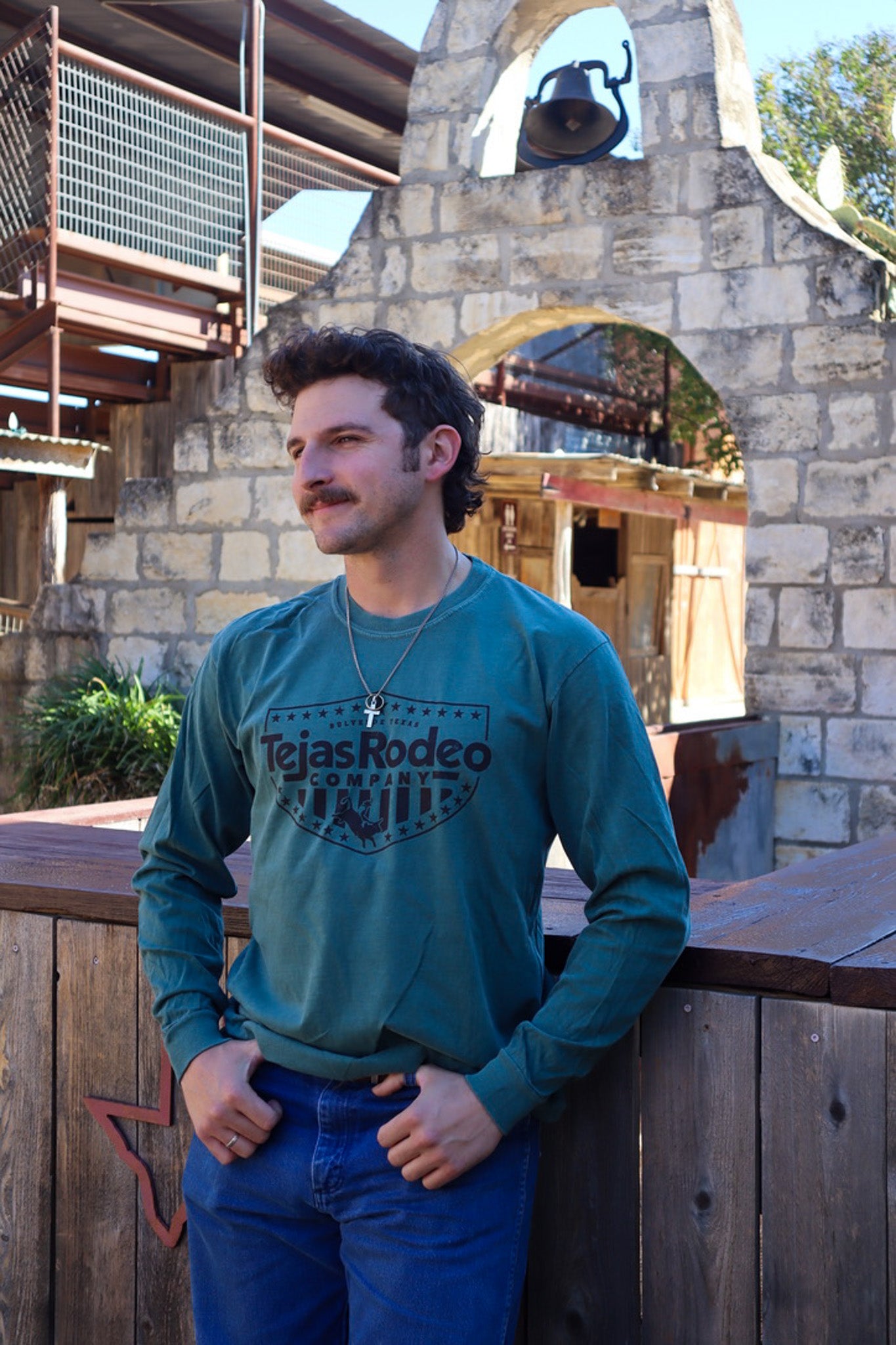 Adult - Tejas Emblem Long Sleeve Tee