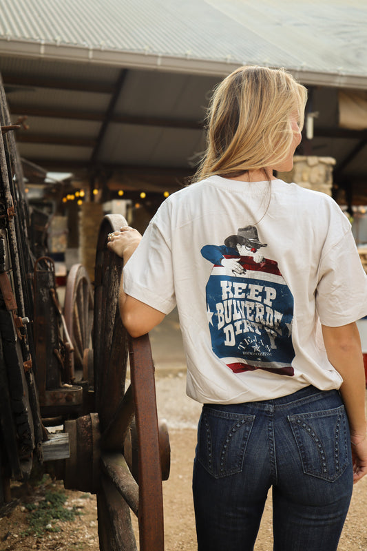 Ladies - Rodeo Clown Crop Tee