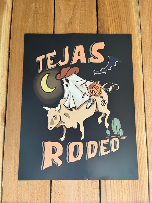 LIMITED EDITION Tejas Halloween Mini Poster