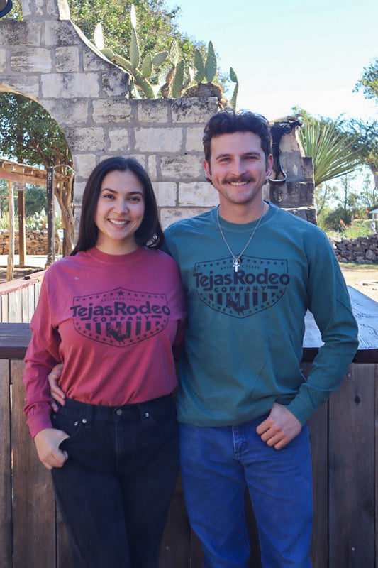 Adult - Tejas Emblem Long Sleeve Tee