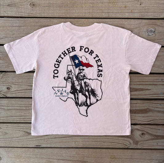 Ladies - "Together for Texas" Crop Tee