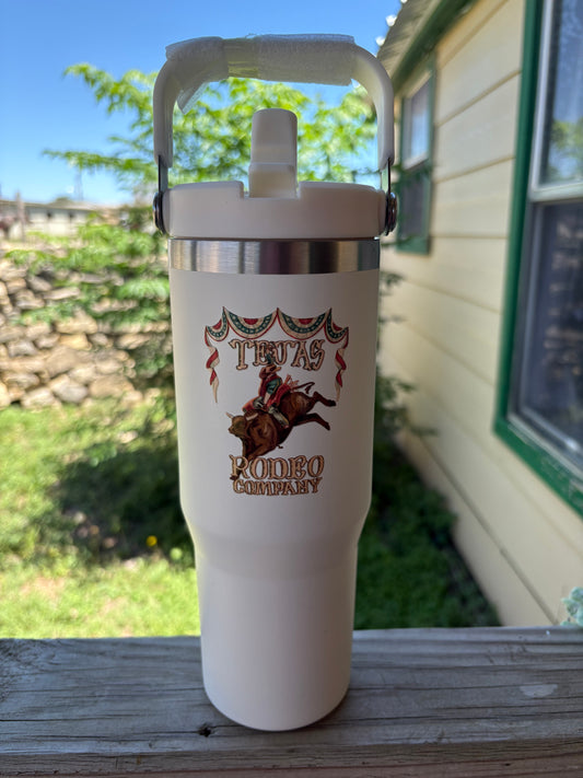 White - 30oz Tejas Travel Tumbler